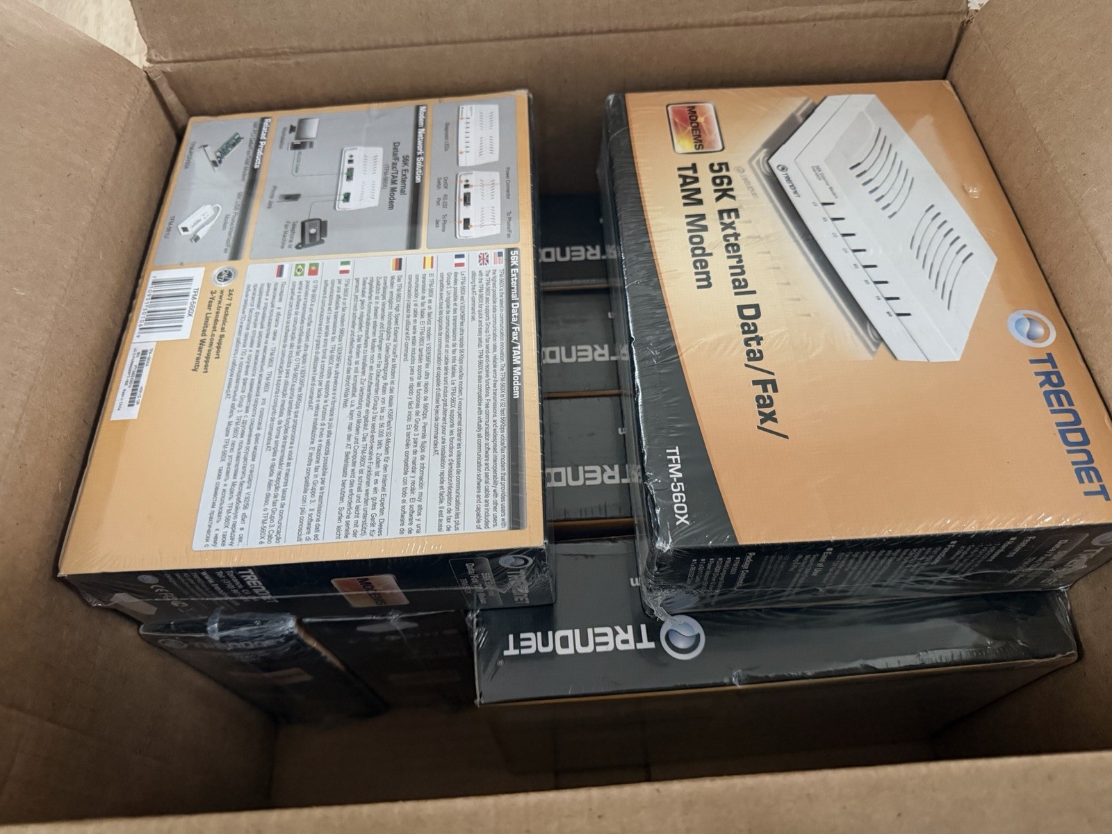 TRENDnet TFM-560X 56K External Data/Fax Modem – Brand New, Sealed in Box
