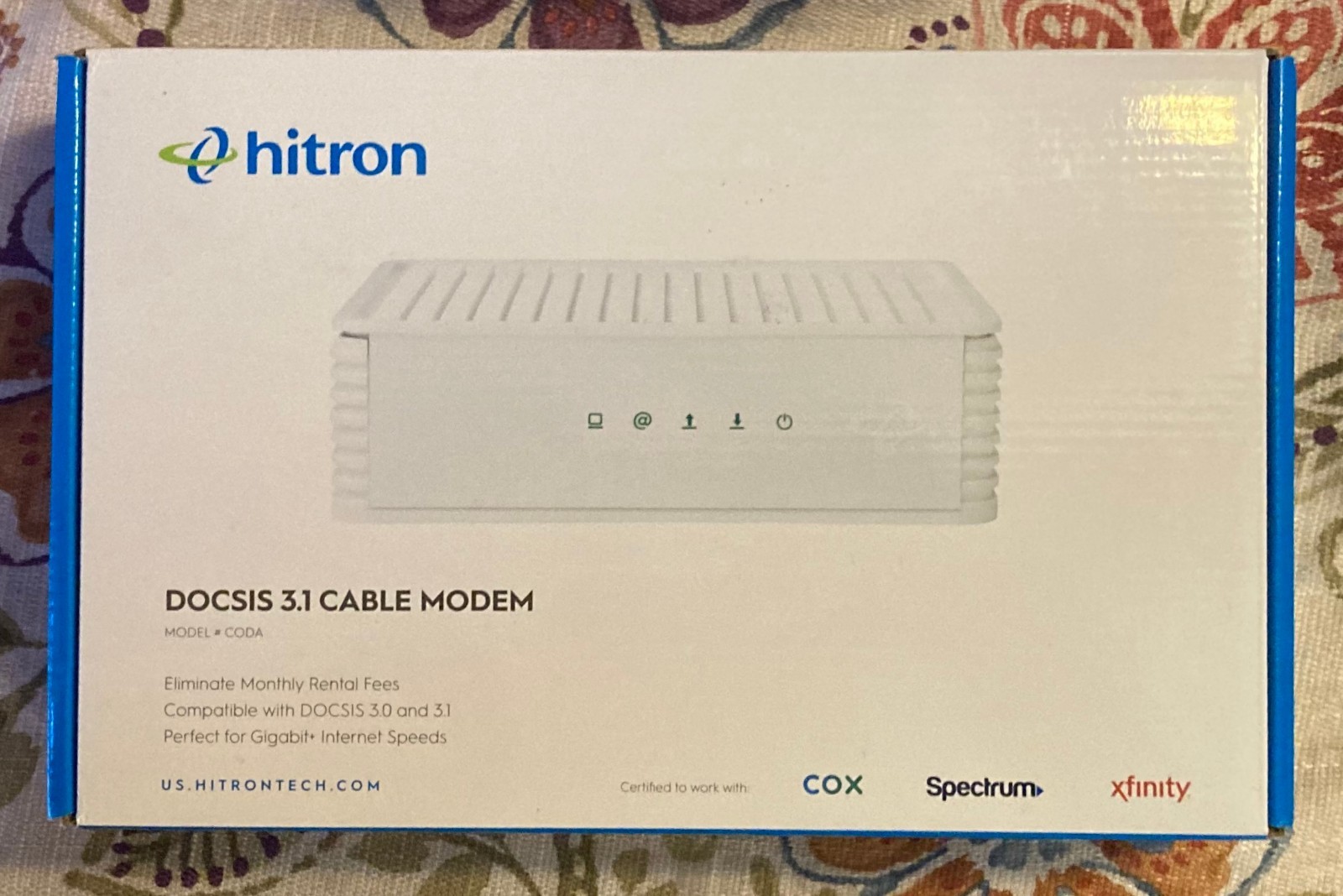 Hitron CODA DOCSIS 3.1 Cable Modem 1 Gbps – New Open Box