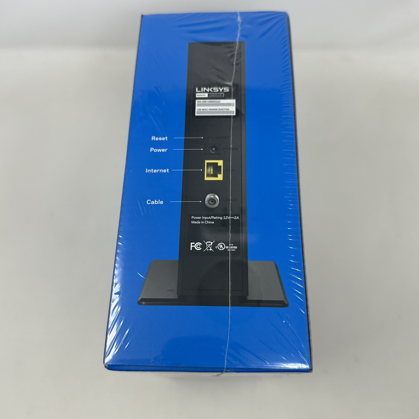 Linksys Docsis 3.0 16×4 Cable Modem Intel CM3016 New & Sealed