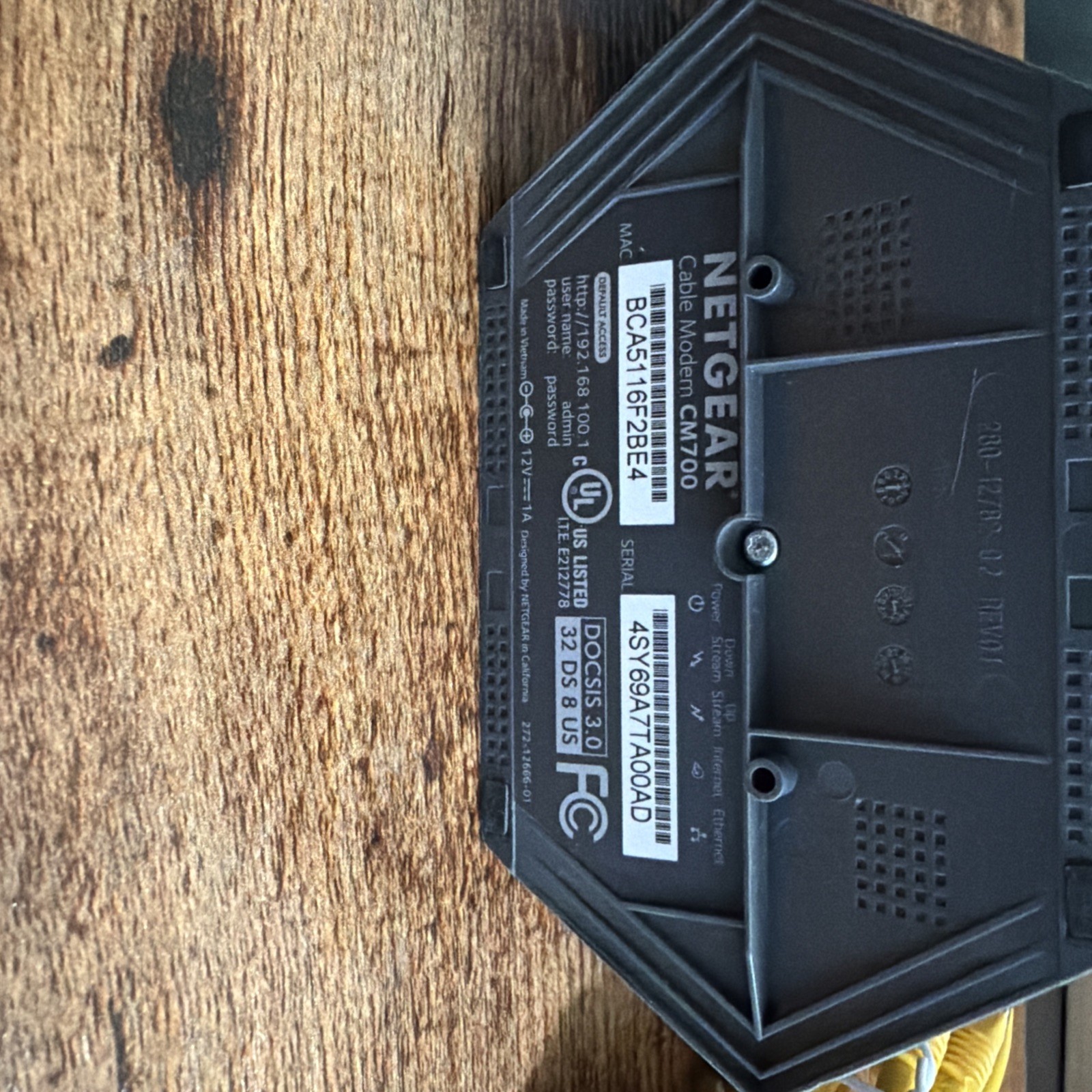 OPEN BOX NETGEAR CM700 High Speed Cable Modem DOCSIS 3.0