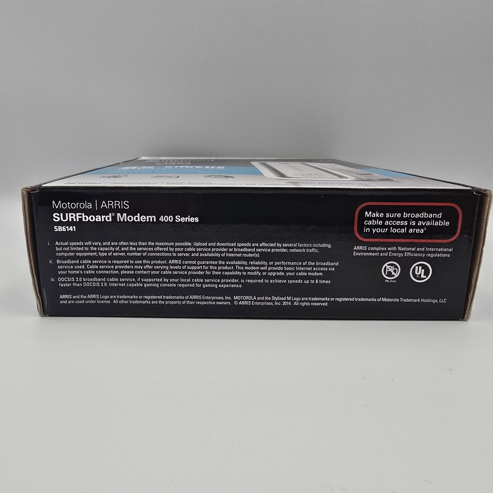 Motorola Arris SURFboard Modem 400 Series SB6141 343 Mbps DOCSIS 3.0 Ethernet