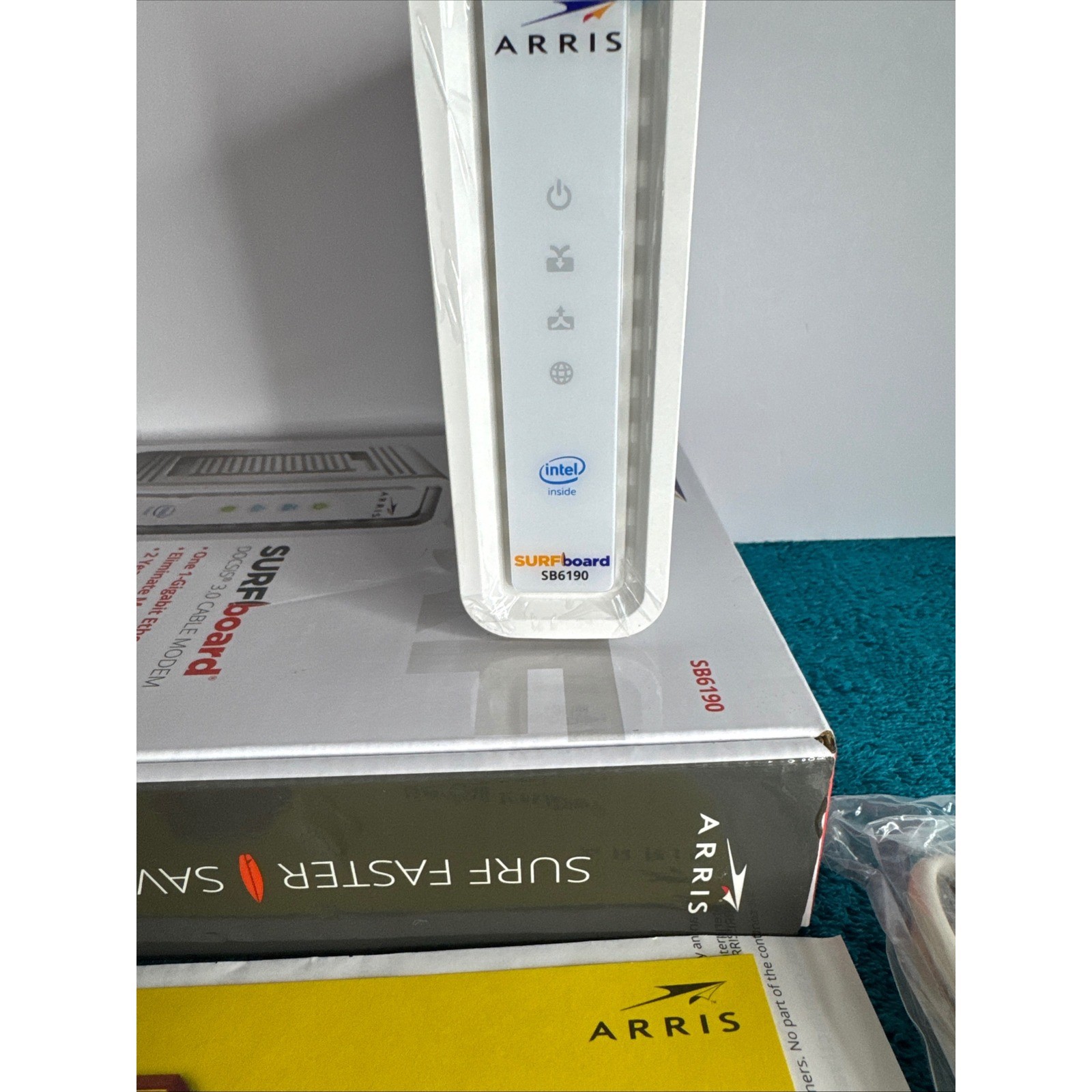 ARRIS SURFboard SB6190 DOCSIS 3.0 Cable Modem Intel Inside White – Ships Free