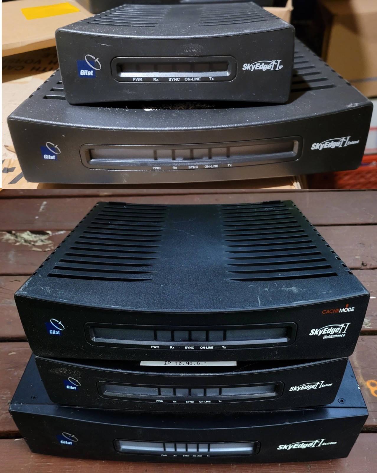 5x Gilat SkyEdge II Extend WebEnhance Access Satellite Router Modem 562000-AS-IS