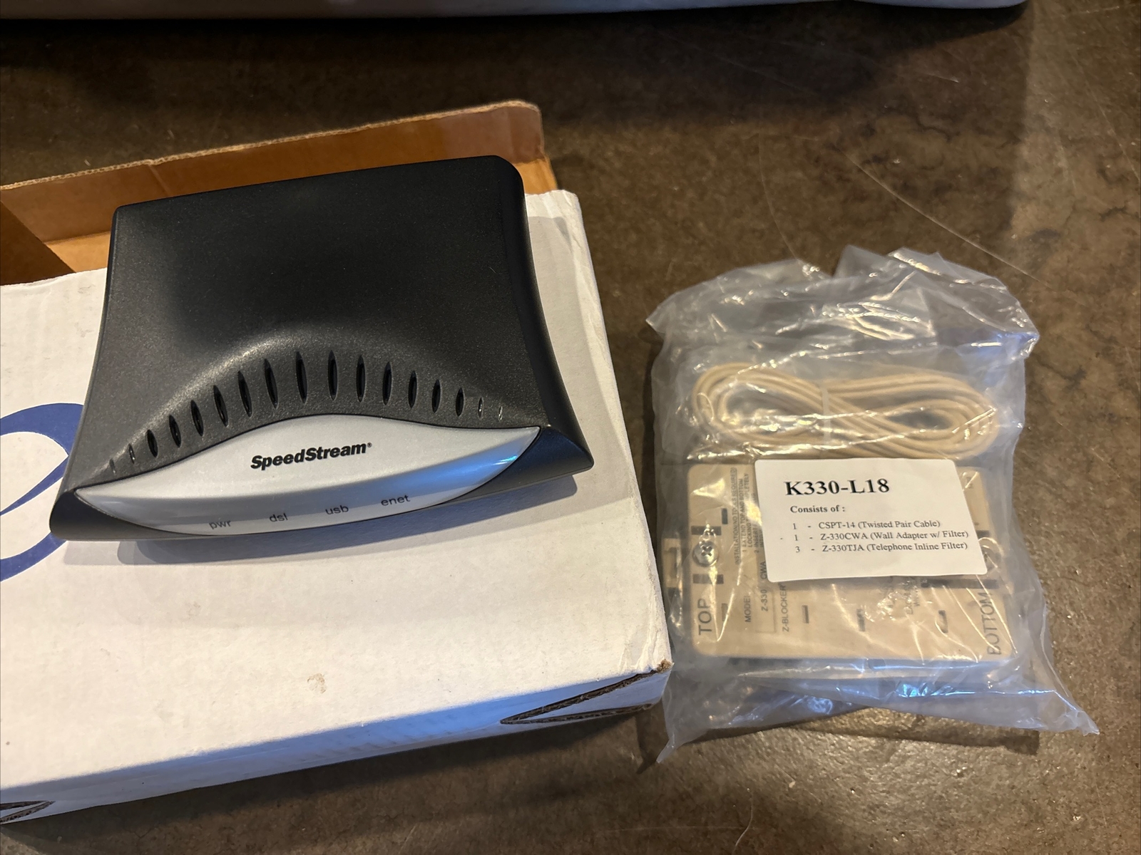 Speedstream 5200 Ethernet USB ADSL Modem 060-E240-004 Efficient Networks +EXTRAS
