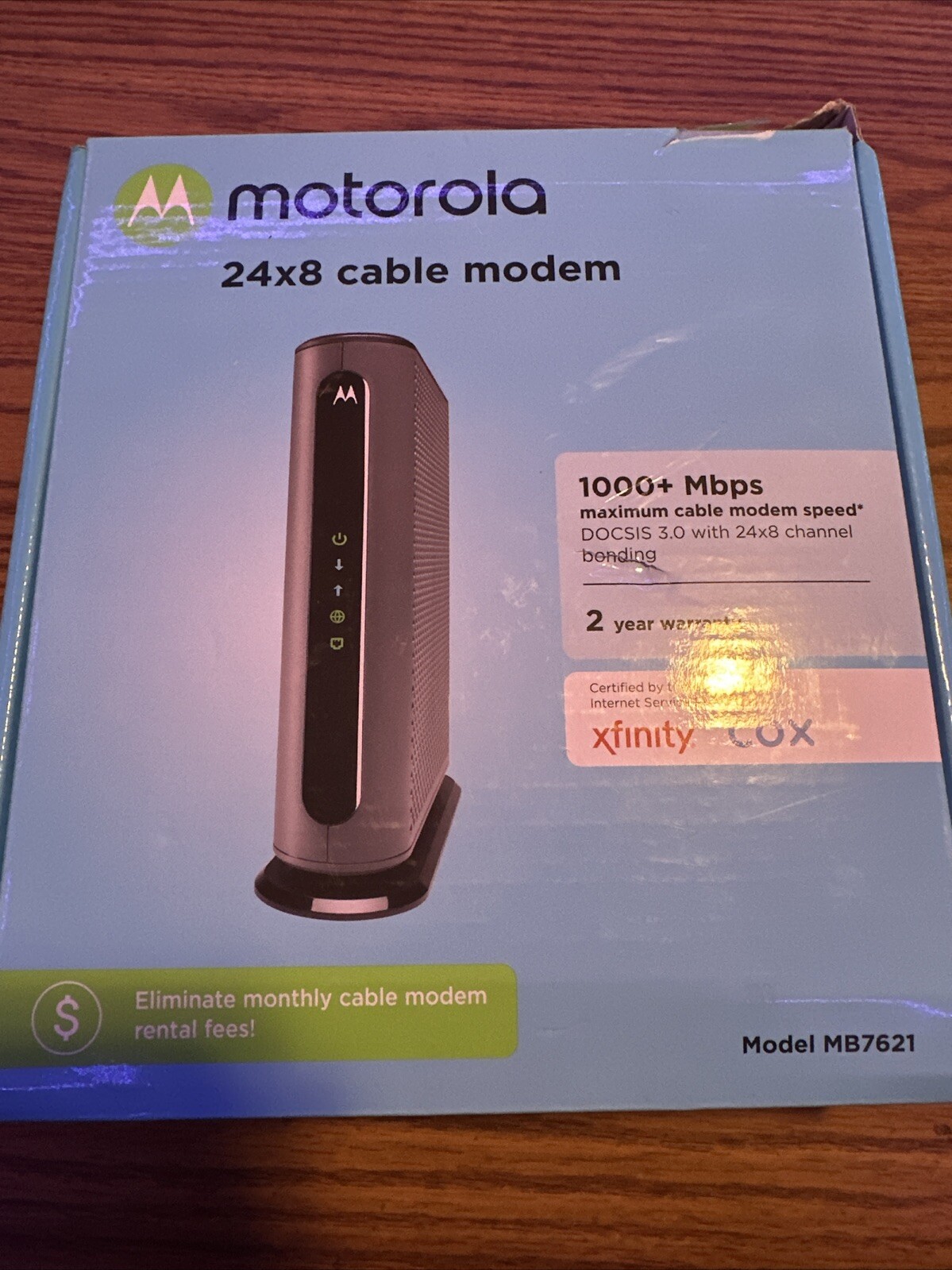Motorola MB7621 Cable Modem DOCSIS 3.0 W/ Power Cord
