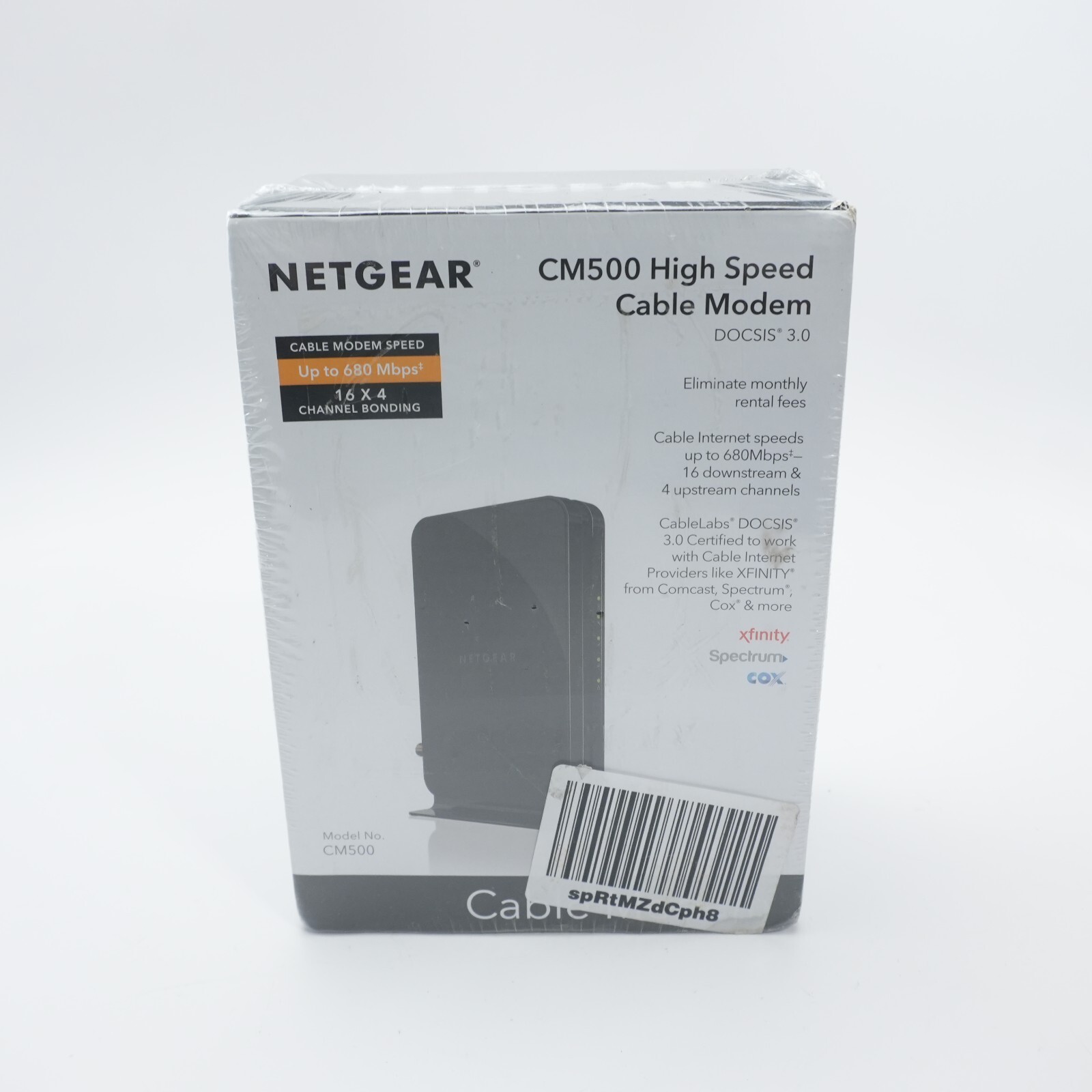 SEALED NETGEAR CM500-1AZNAS 16×4 DOCSIS 3.0 Cable Modem Max Speeds of 686mbps