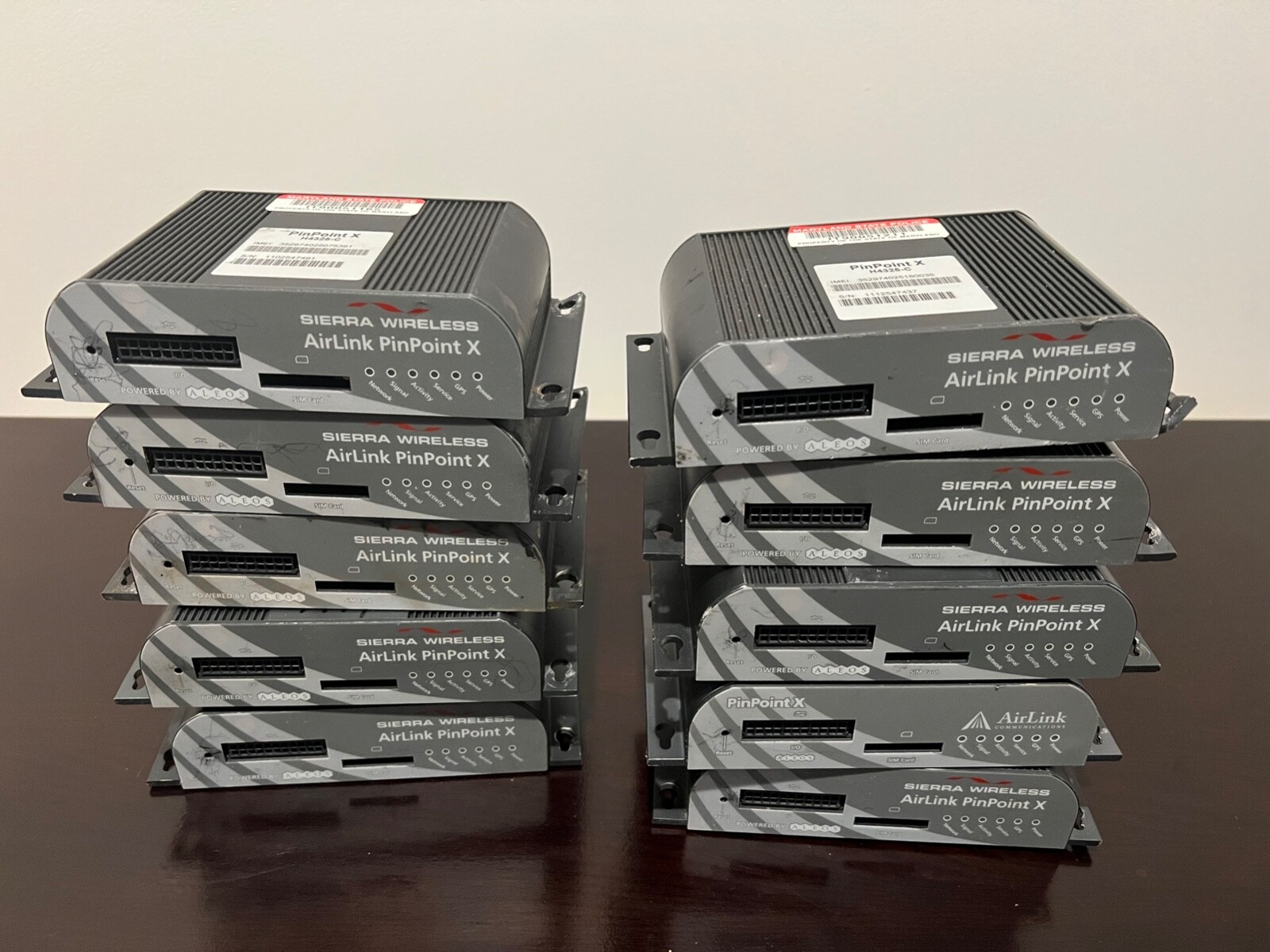 Lot of 10 Sierra Wireless AirLink PinPoint X – H4325-C / NO ADAPTER