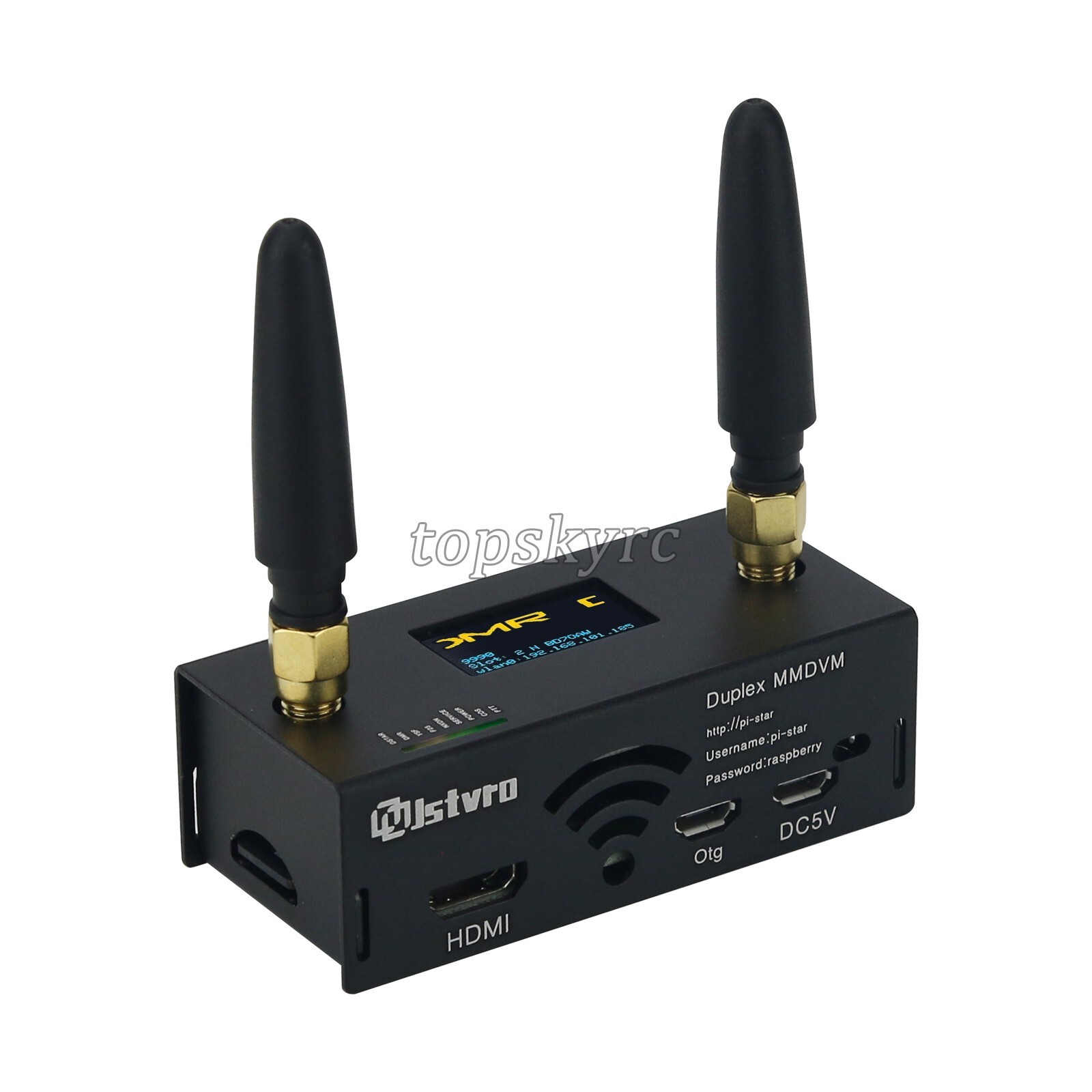 Duplex MMDVM Hotspot Station WiFi Digital Voice Modem P25 DMR w/ OLED Antenna tp