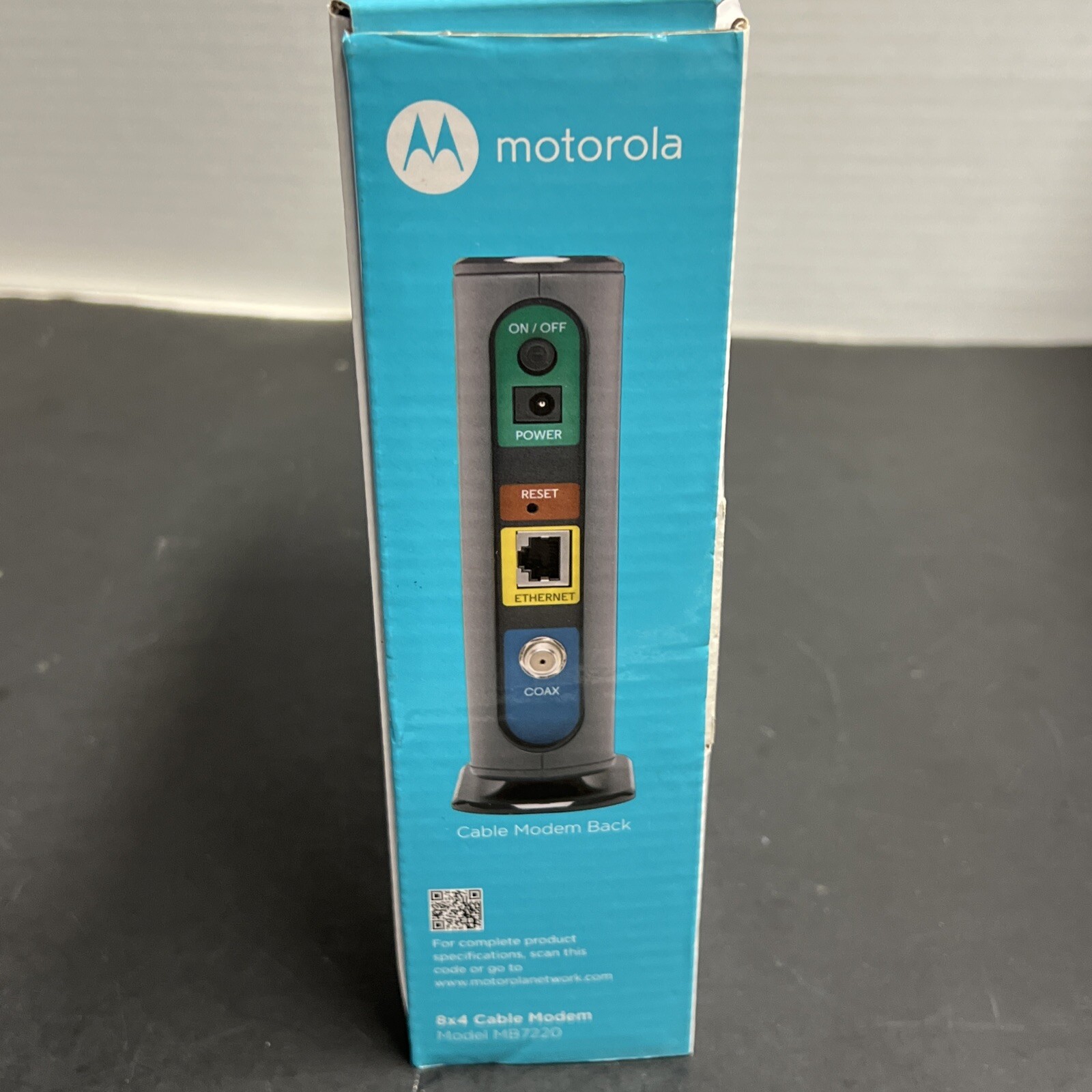 Cable Modem MOTOROLA 8×4 Model MB7220, DOCSIS 3.0 343Mbps Download