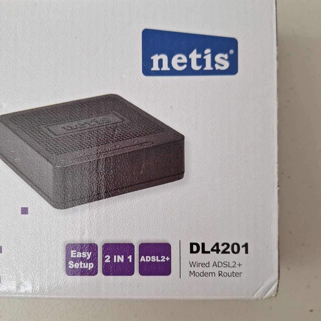 Netis Systems 2-in-1 Modem and Router (DL4201) Wired ADSL2/2+ MODEM & ROUTER New