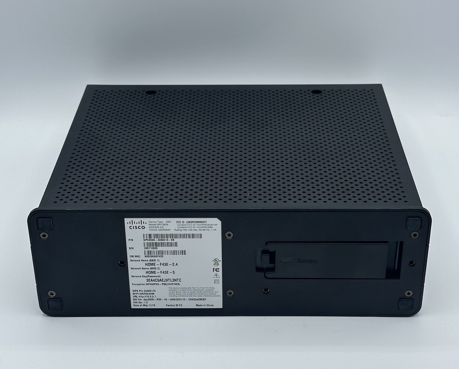 Cisco DPC3939 (XB3) Xfinity Wireless AC Voice Gateway DOCSIS 3.0