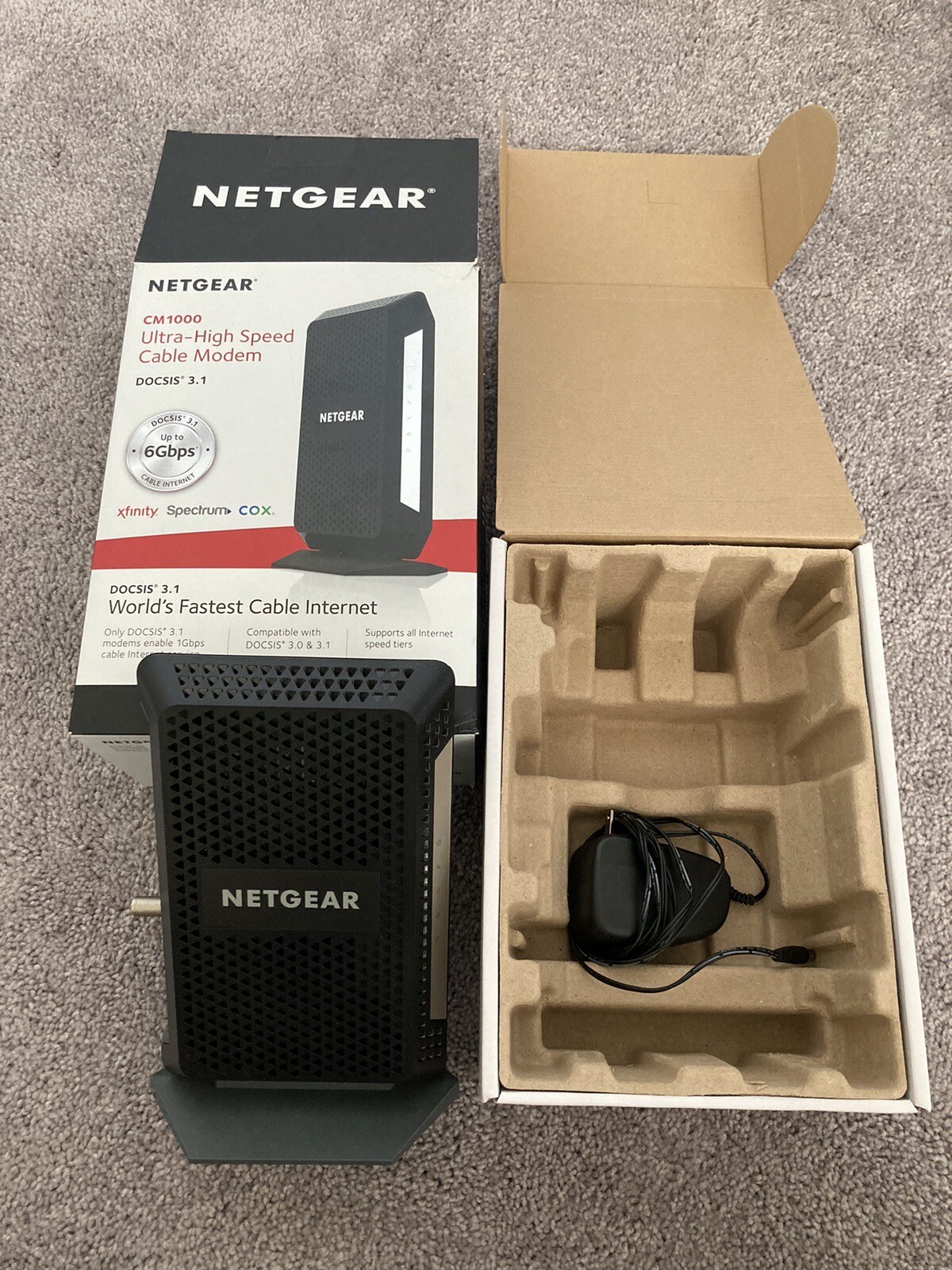 NETGEAR CM1000 DOCSIS 1000Mbps Cable Modem (CM1000-1AZNAS)