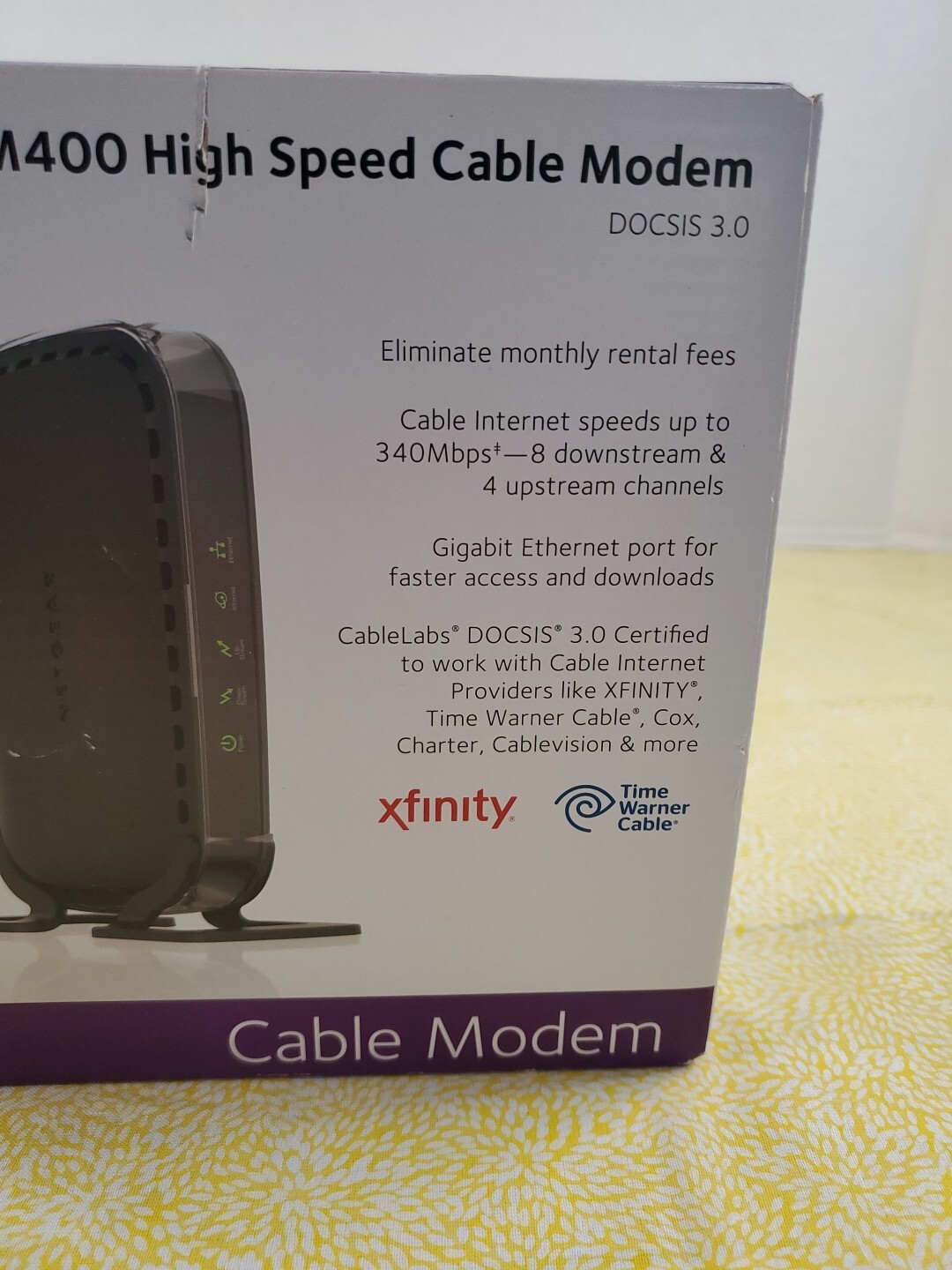 Netgear CM400 High Speed Cable Modem DOCSIS 3.0