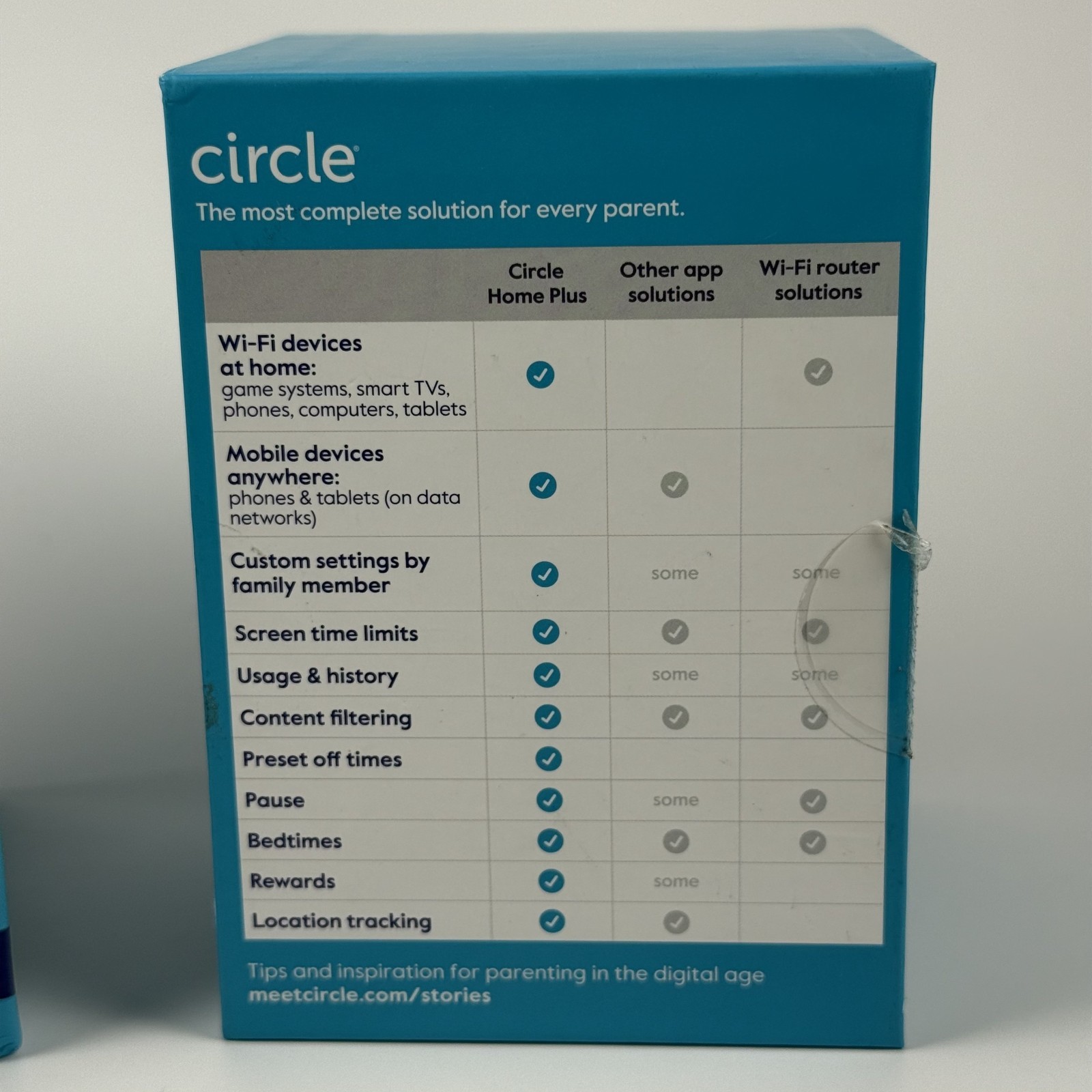 Circle Home Plus Parent Control Hub Device SLVH2-03-US Child Monitoring