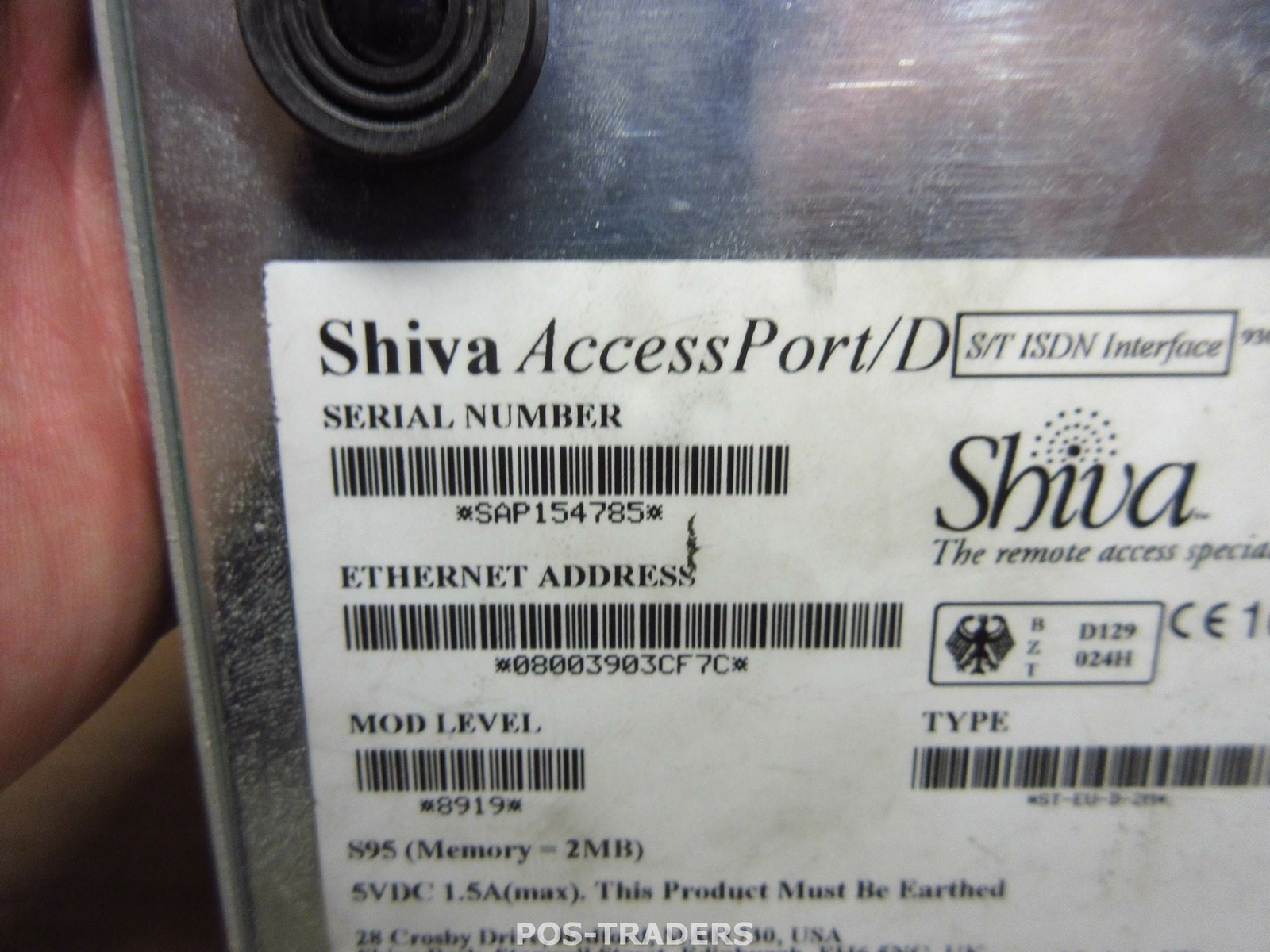 SHIVA ACCESPORT/D 930-0867-00 S/T ISDN INTERFACE – Excluding power supply