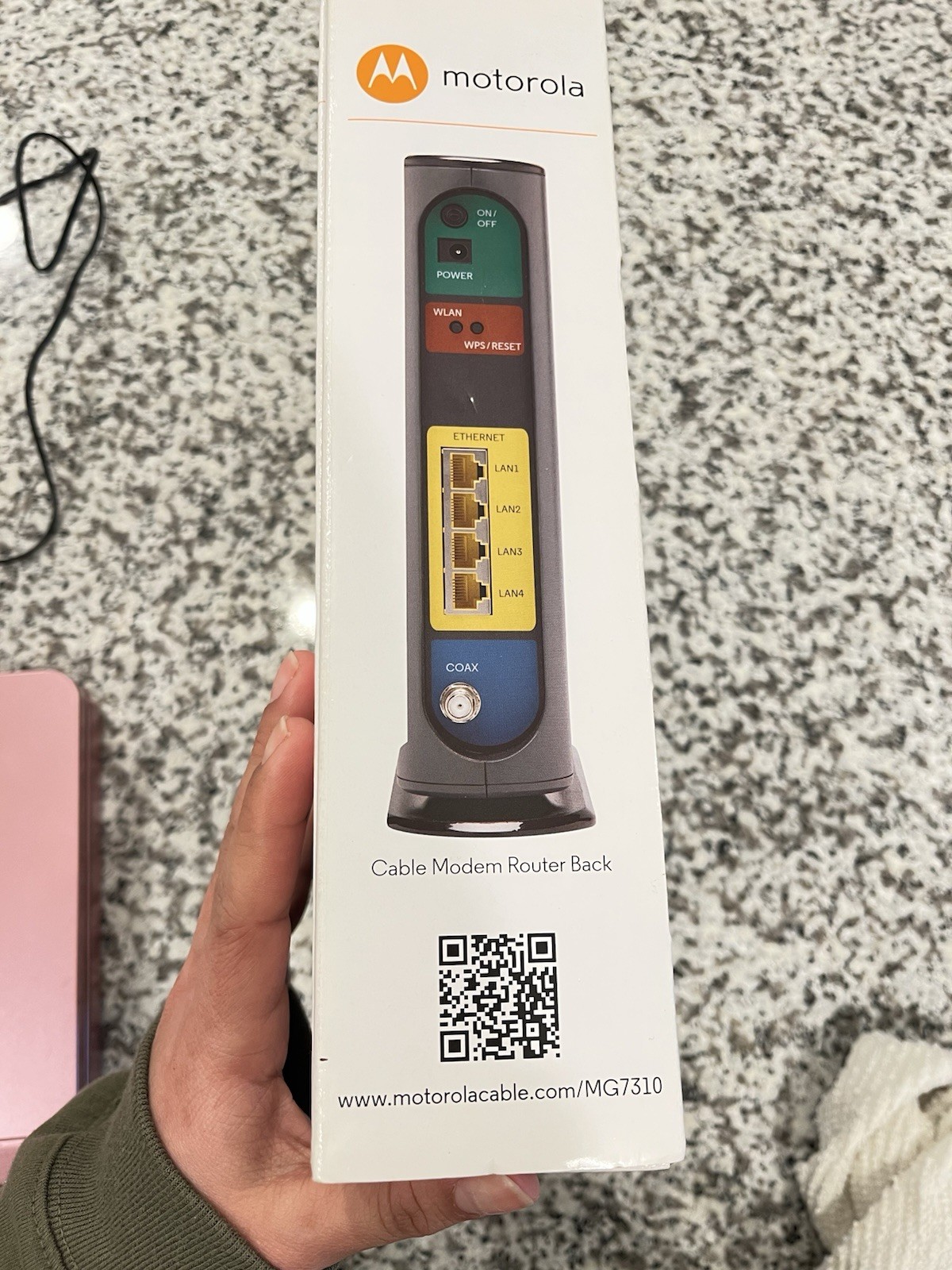 Router Modem Cable Plus Router Motorola 343 Mbps MG 7310 High Speed 2×2 N 300