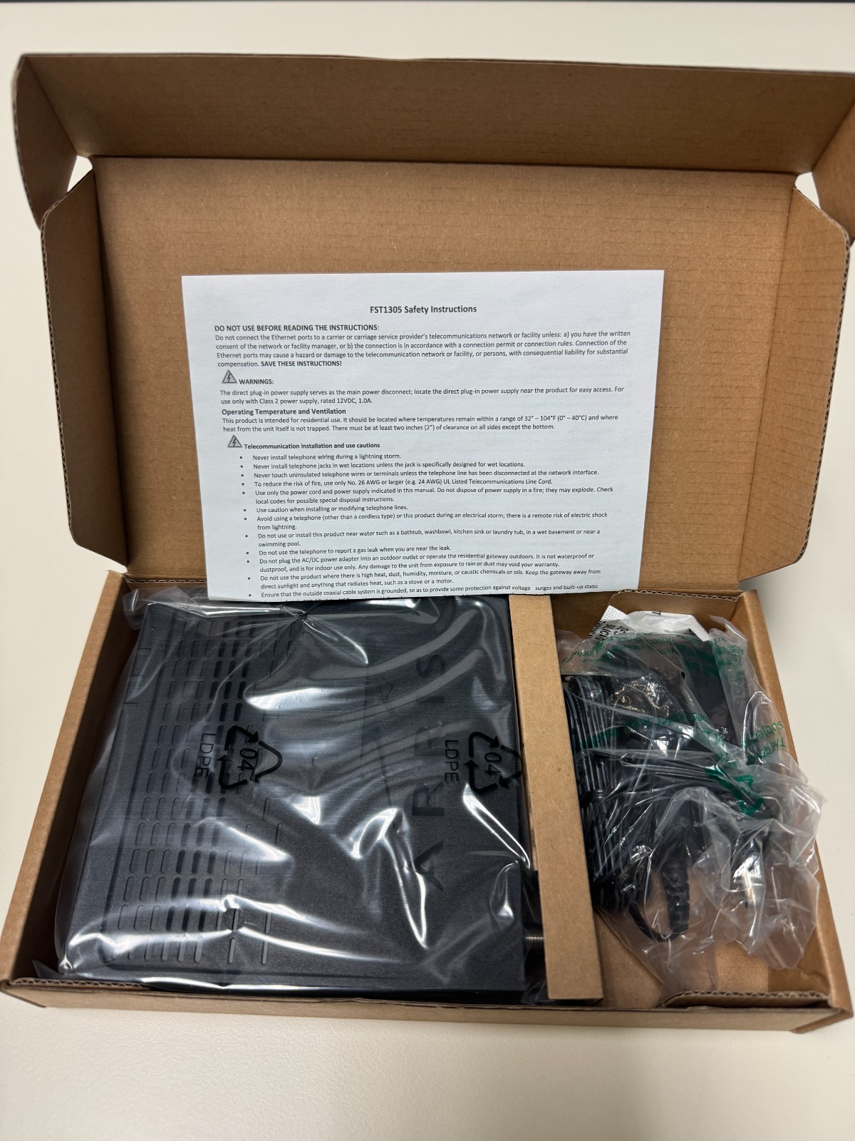 Arris 612251-001-00 FST1305 G.Fast Bridge Modem