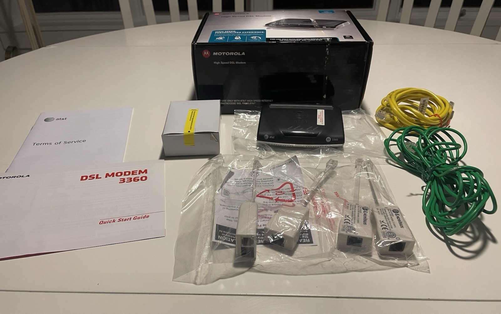 Motorola 3360 Modem – For Use With AT&T DSL High Speed Internet & FASTACCESS DSL