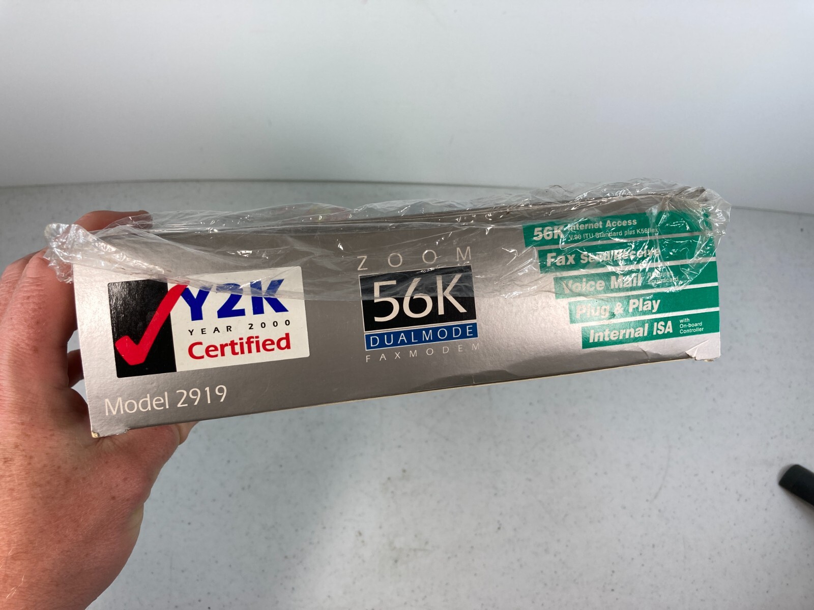 Zoom Fax Modem 56k Dual Mode Modem Card Open Box 2919-00-00L Y2K Ready!