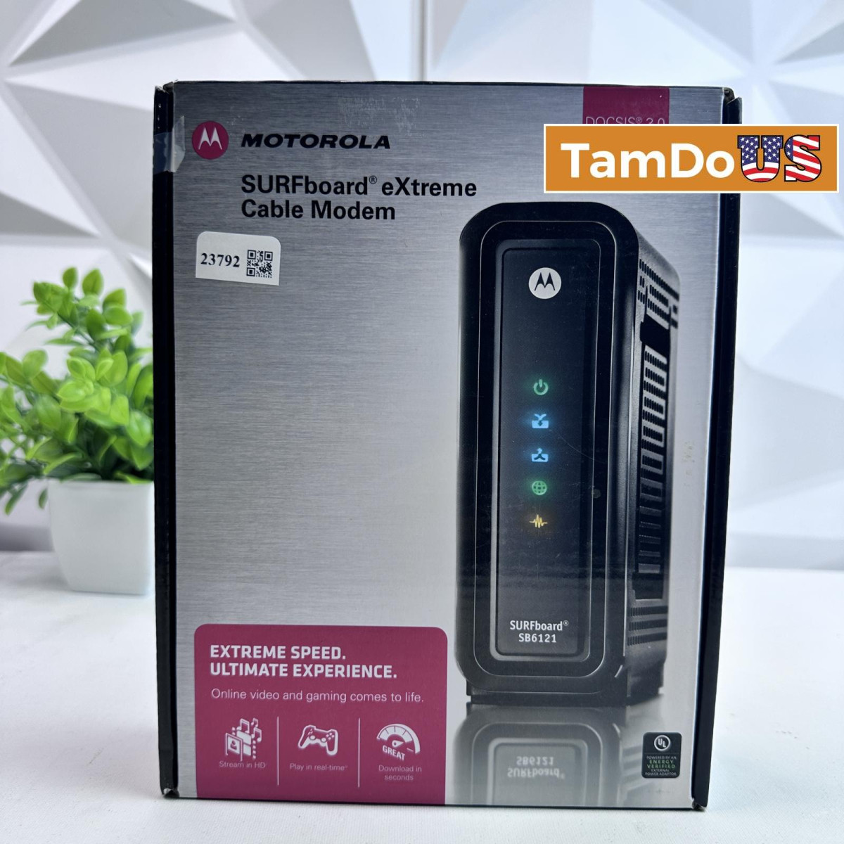 Motorola SURFboard SB6121 DOCSIS 3.0 Cable Modem – High-Speed Internet