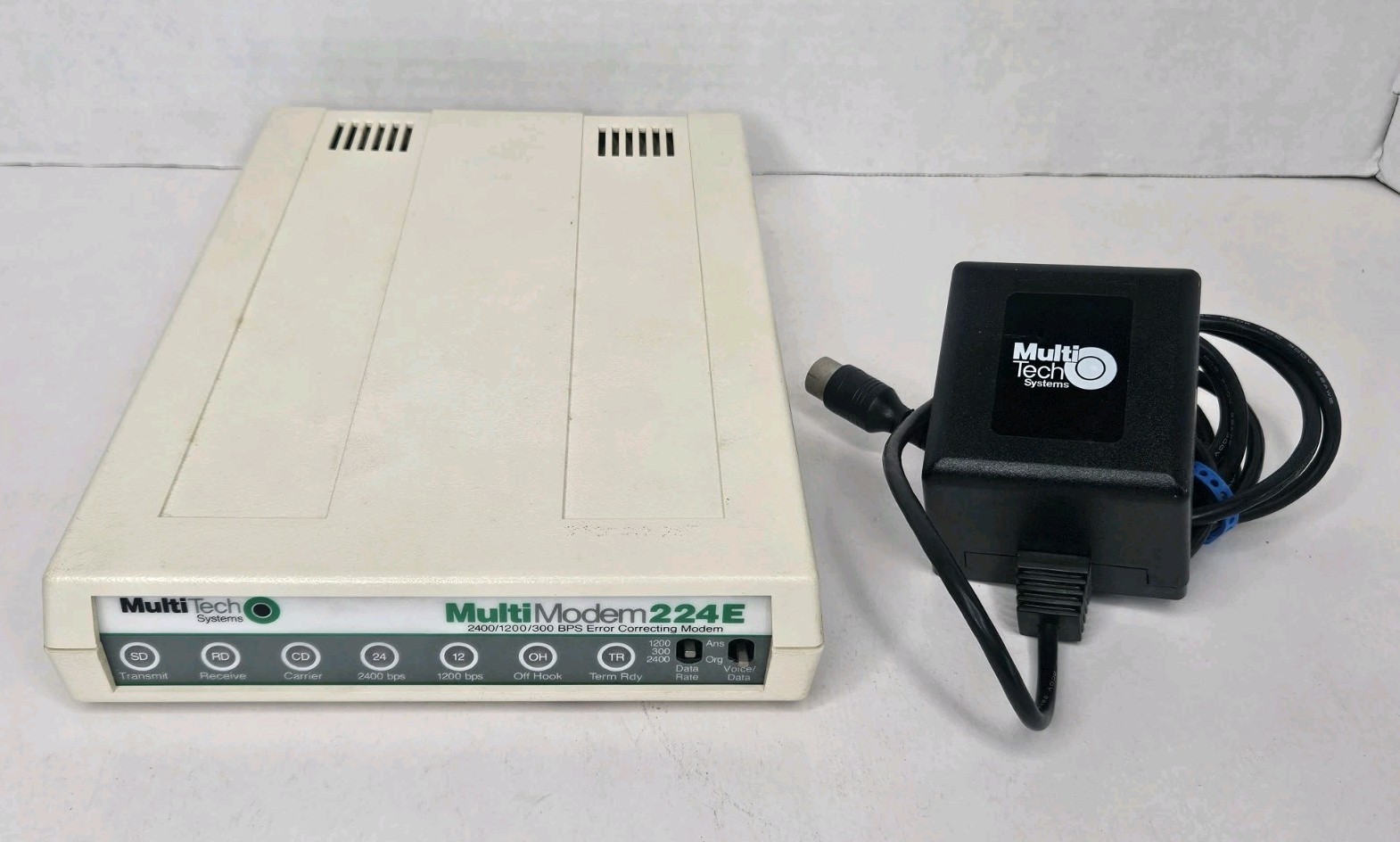 MultiTech Systems External Multi Modem 224/224E Model MT224EH Untested