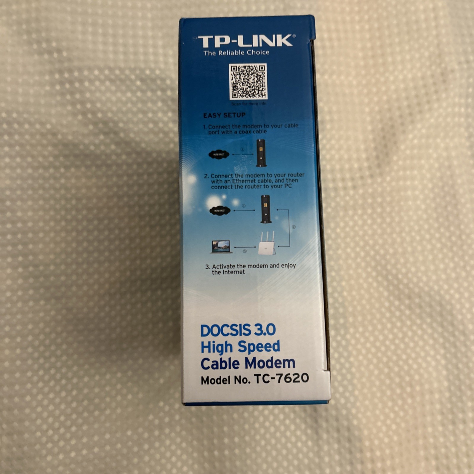 TP-LINK TC-7620 680Mbps Cable Modem – Pre-Owned – DOCSIS 3.0