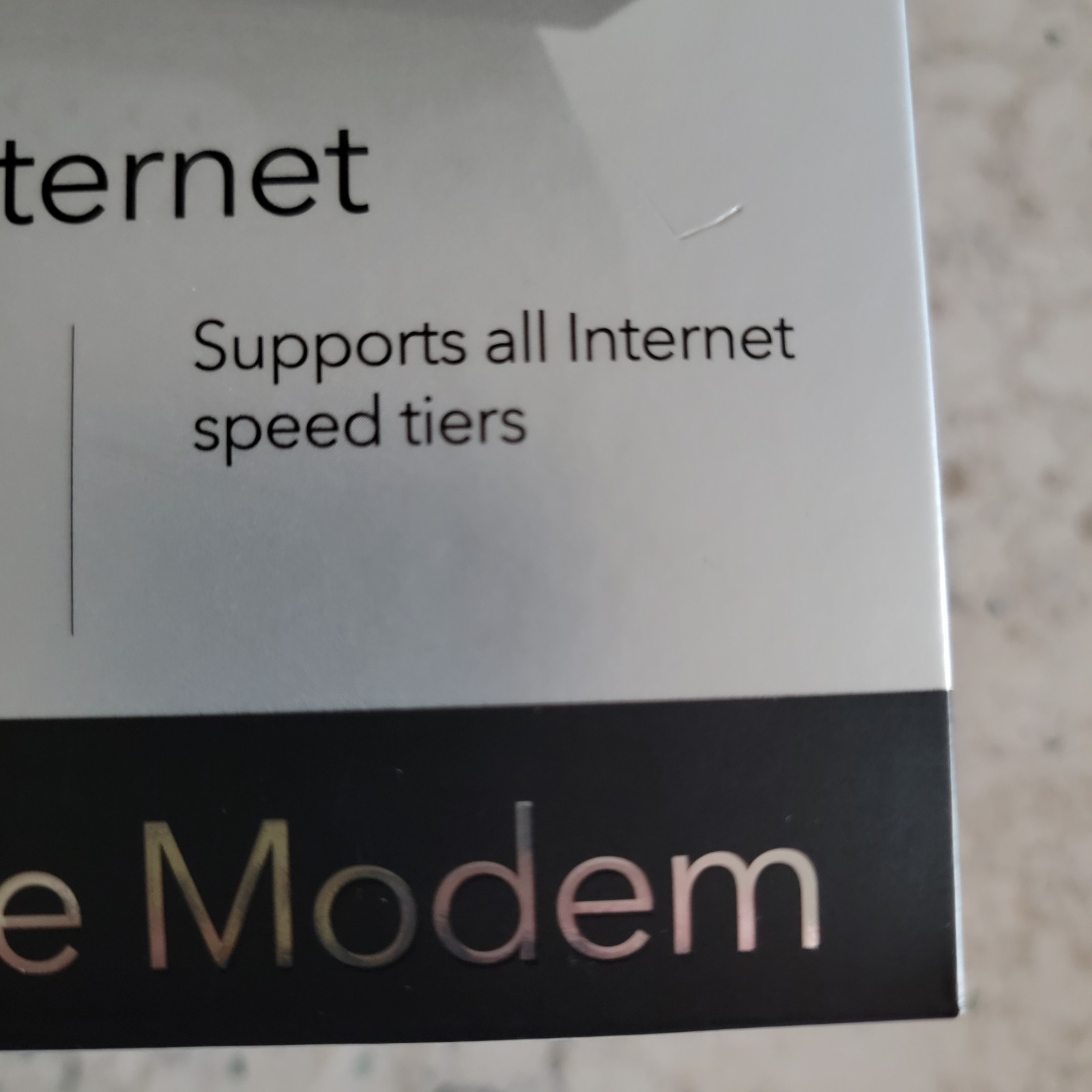 NETGEAR CM1000 DOCSIS 3.1 Cable Modem 1 Gbps Gigabit Ethernet CM1000-100NAS