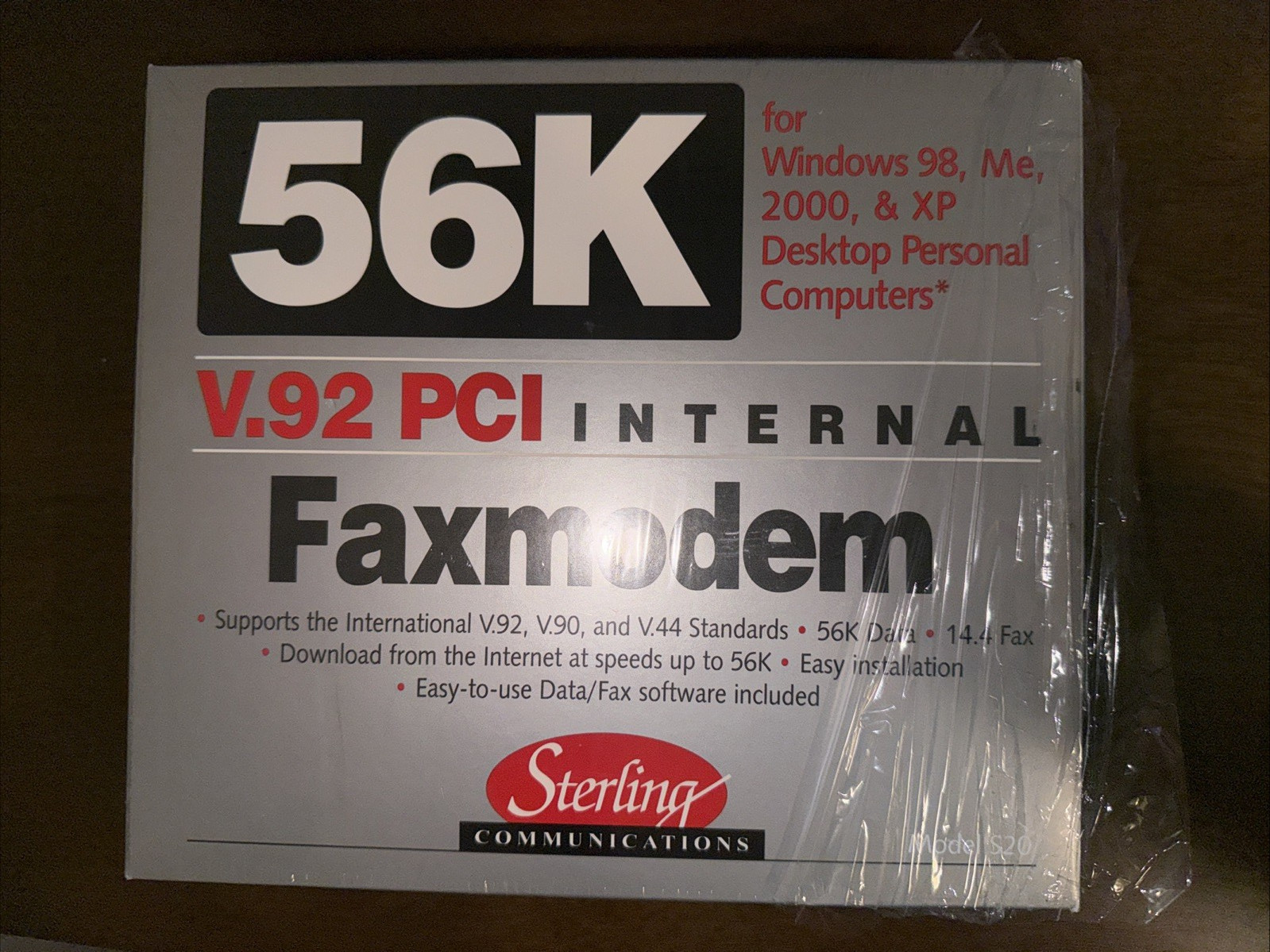 Sterling Communications Model S20, 56K PCI V.92 Internal FaxModem