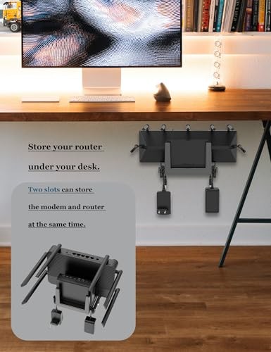 Wall Shelf Organizer for Router, Cable Box, and Small Devices