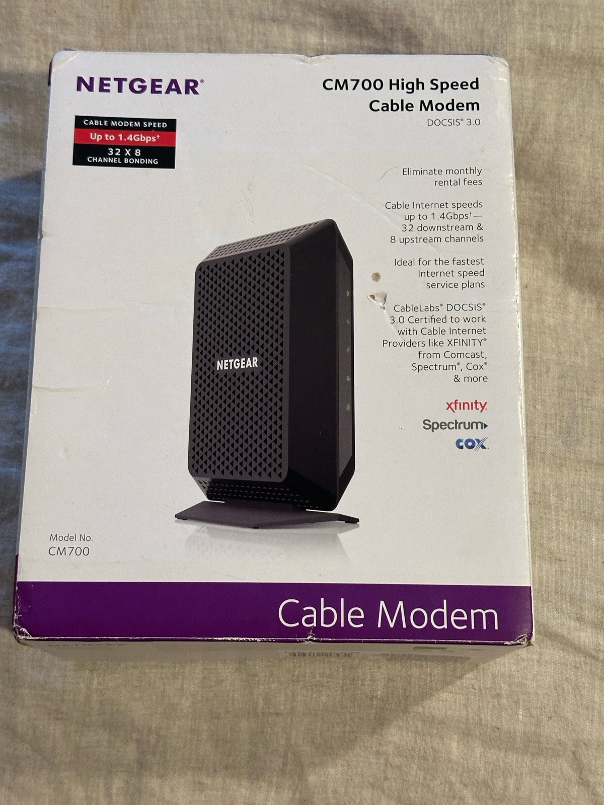 NETGEAR CM700-100NAS Cable Modem