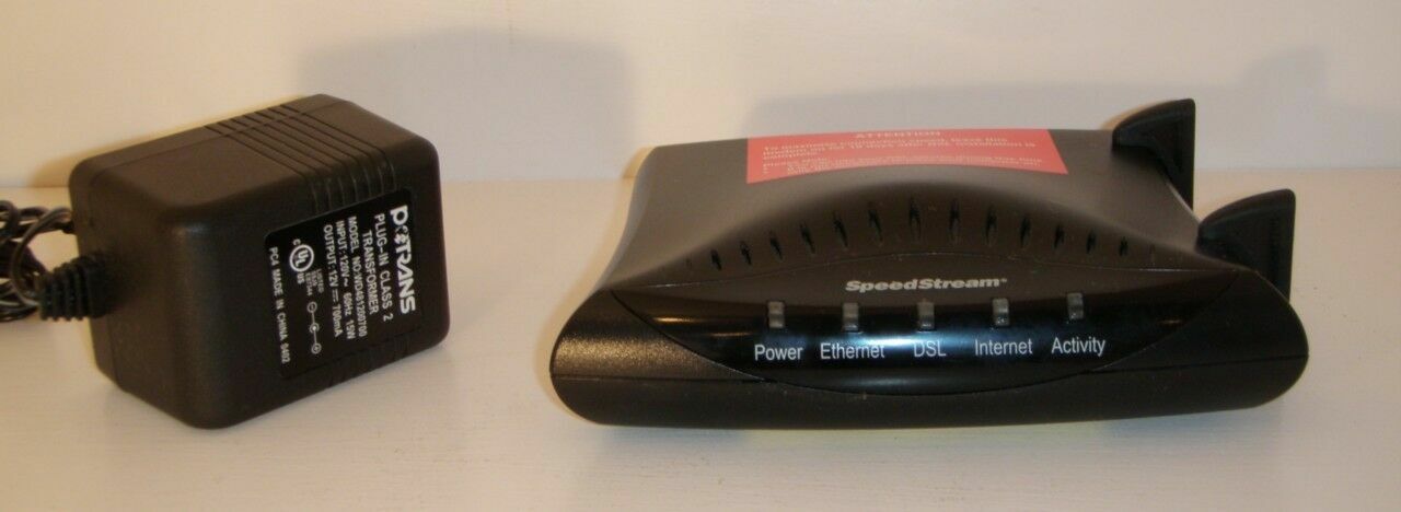 Efficient Networks SpeedStream 5100 Ethernet ADSL Modem 060-E142-A02 (w/charger)