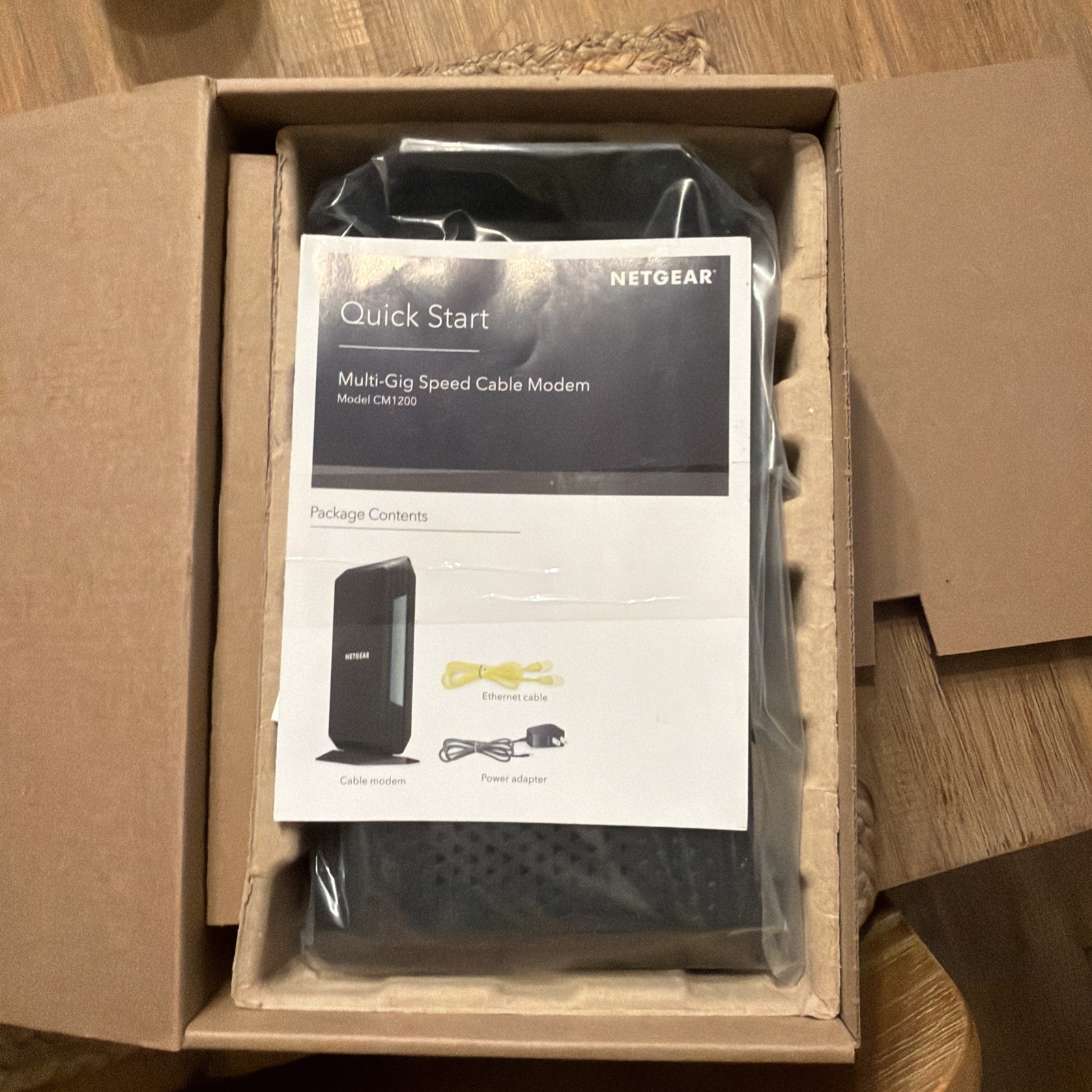 NETGEAR Nighthawk Cable Modem CM1200 DOCSIS 3.1 4x 1G Ethernet Black