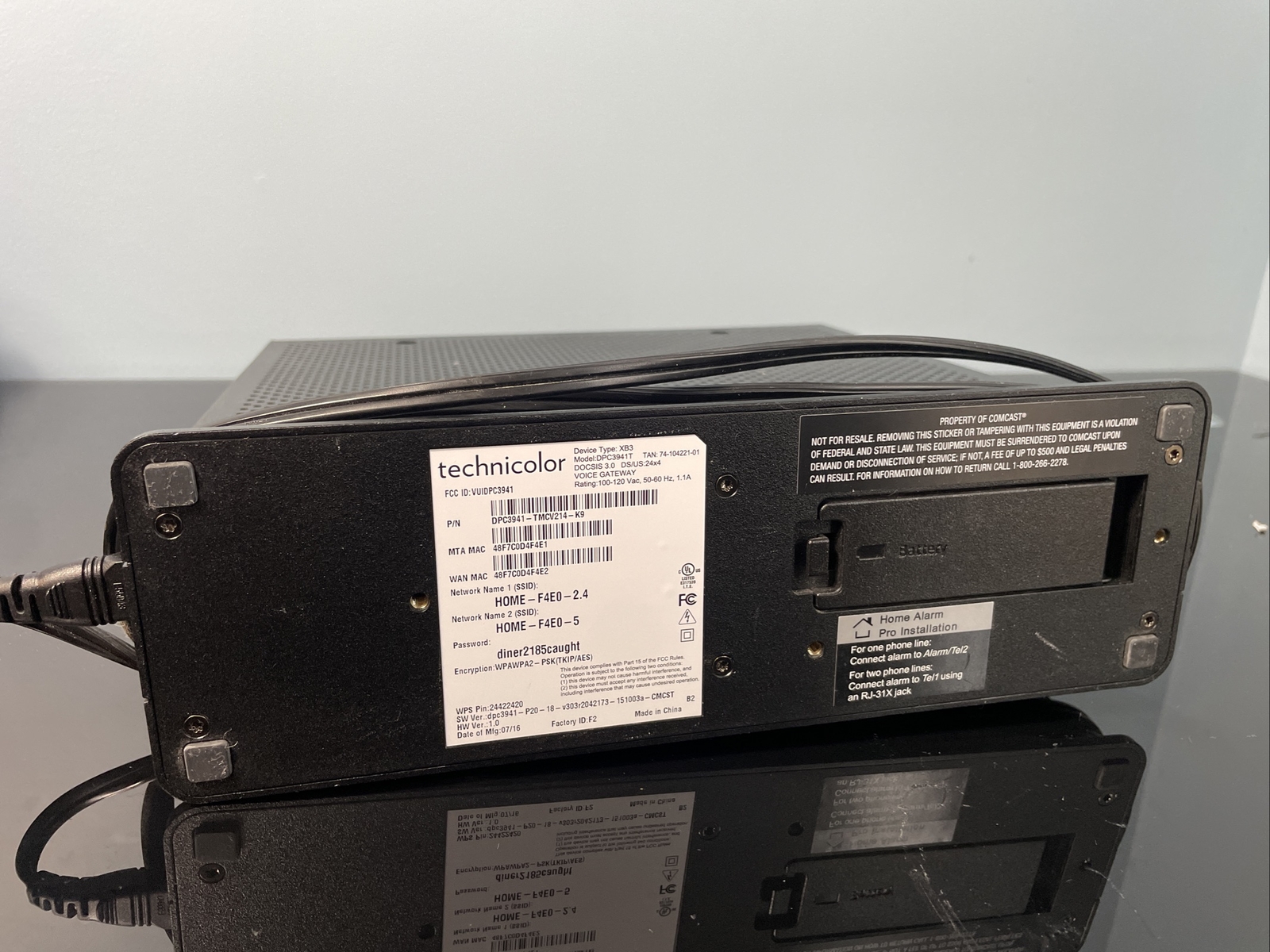 Comcast Business DPC3941T XB3 Dual Band WiFi High Speed Internet