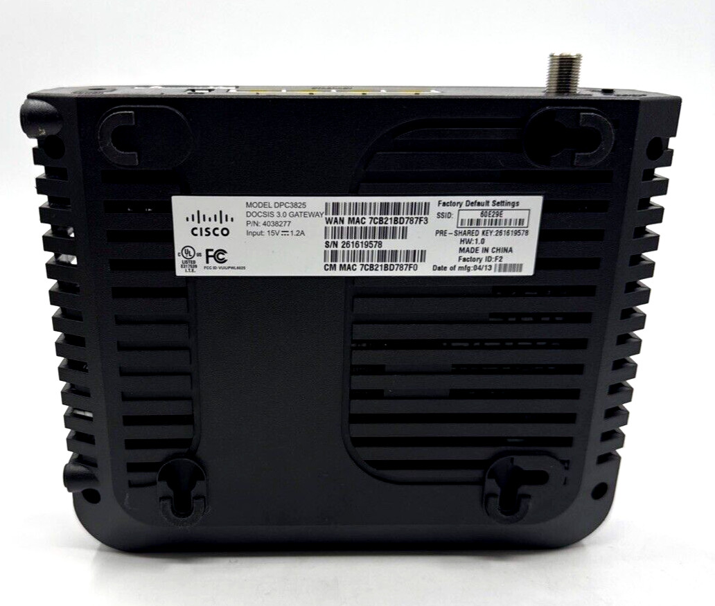 Cisco Linksys DPC3825 DOCSIS 3.0 Cable Modem