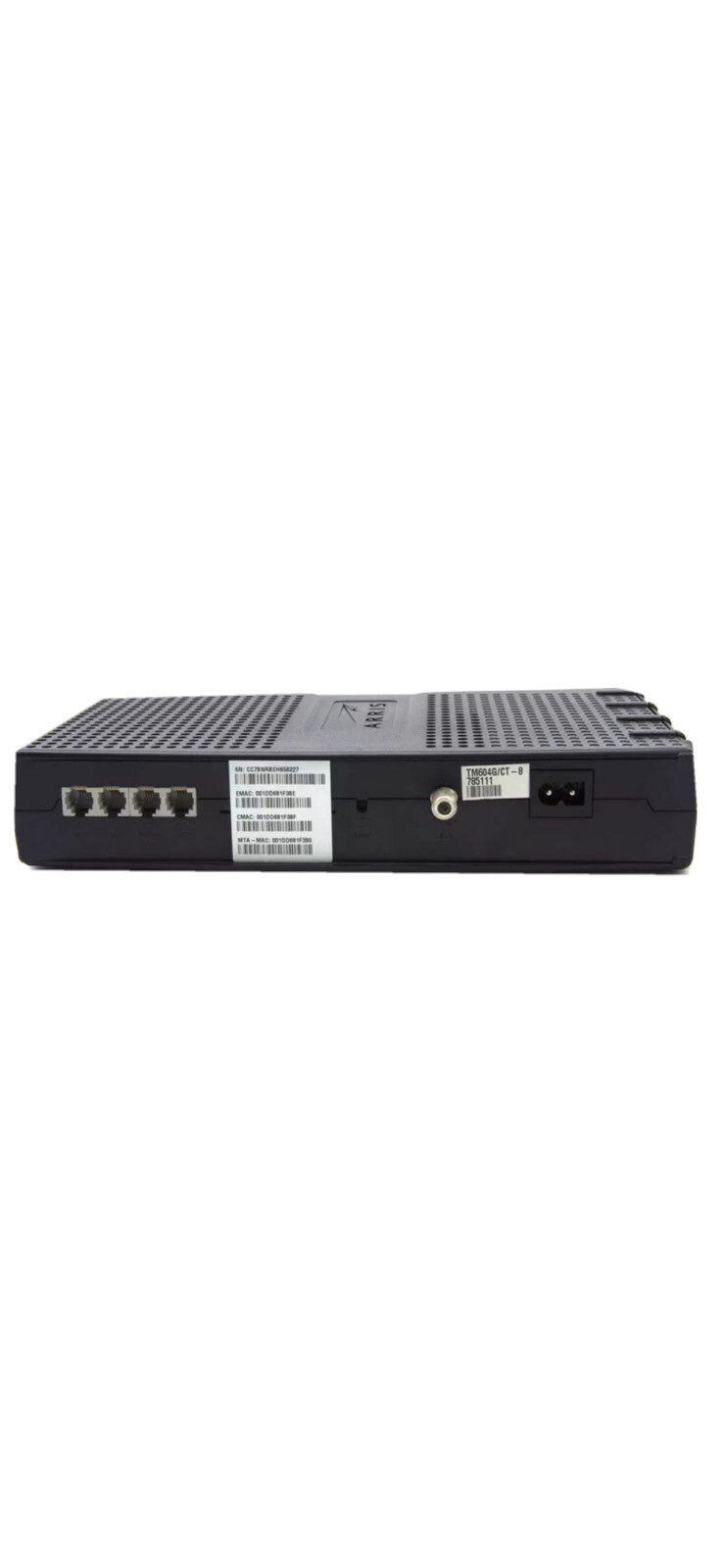 ARRIS TM604G Cable Telephony Modem Used