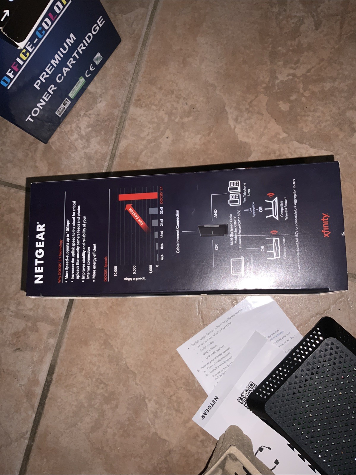 NETGEAR CM1150V Nighthawk Multi-Gig Speed Cable Modem for XFINITY Voice