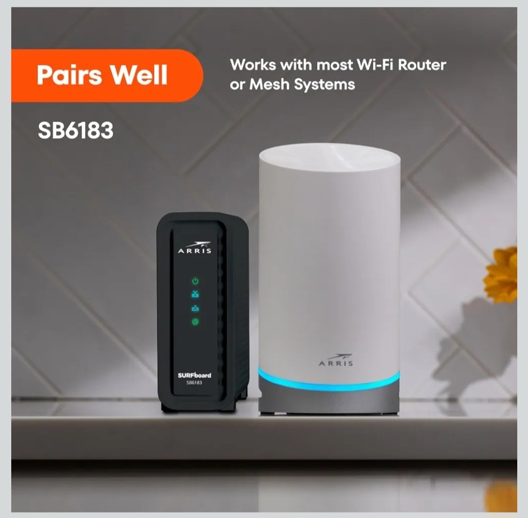 ARRIS Surfboard SB6183 DOCSIS 3.0 Cable Modem 16×4 686Mbps **NEW SEALED IN BOX**