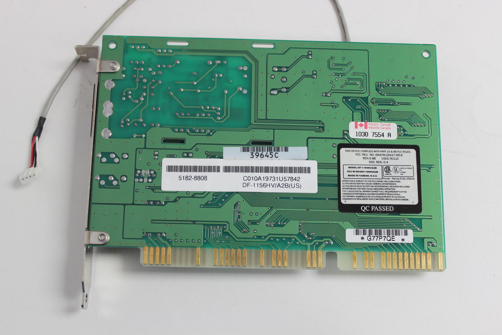 HP 5182-8808 ISA 56K INTERNAL MODEM D5249A DF-1156HV/A2B WITH WARRANTY