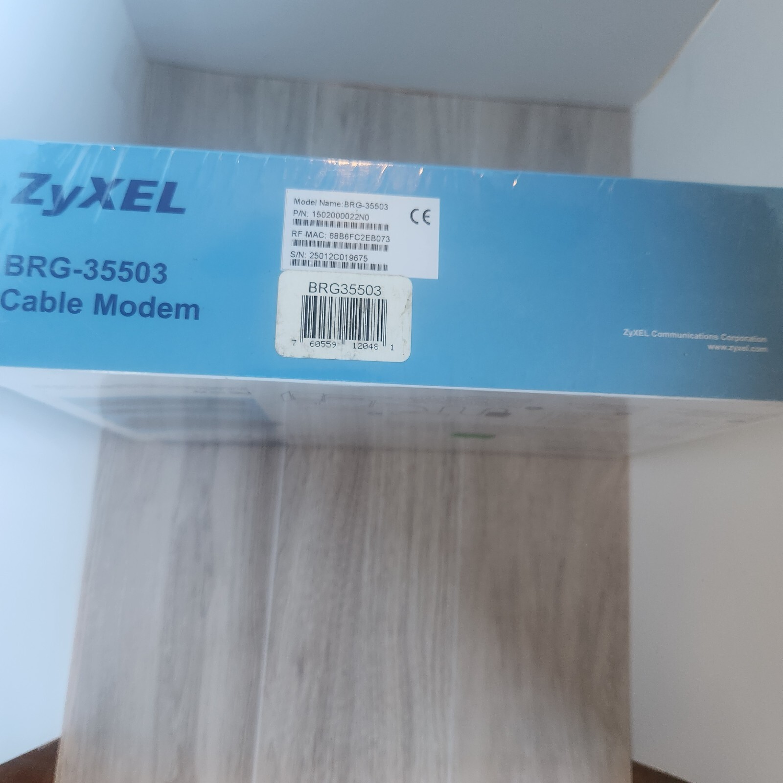 Brand new ZyXEL BRG-35503 Wired Cable Modem DOCSIS 3.0 IPv4 & IPv6 Compatible