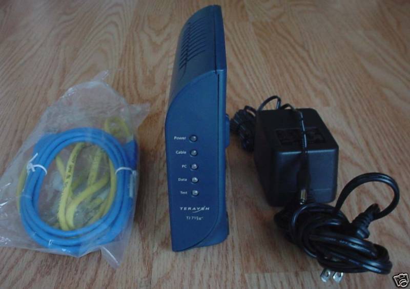 Terayon TJ 715X Cable Modem PC ethernet USB internet DOCSIS 2.0 TJ715x broadband