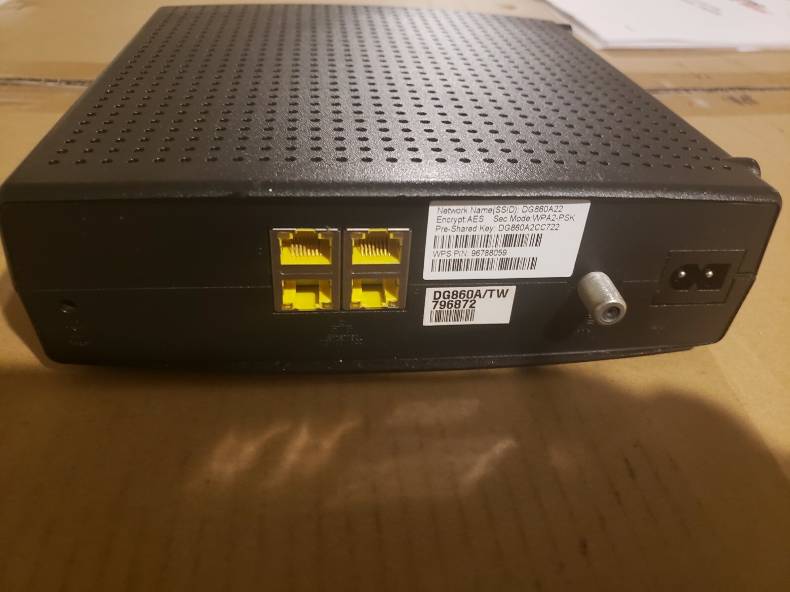 ARRIS DG860a (DG00DLE860) 320 Mbps