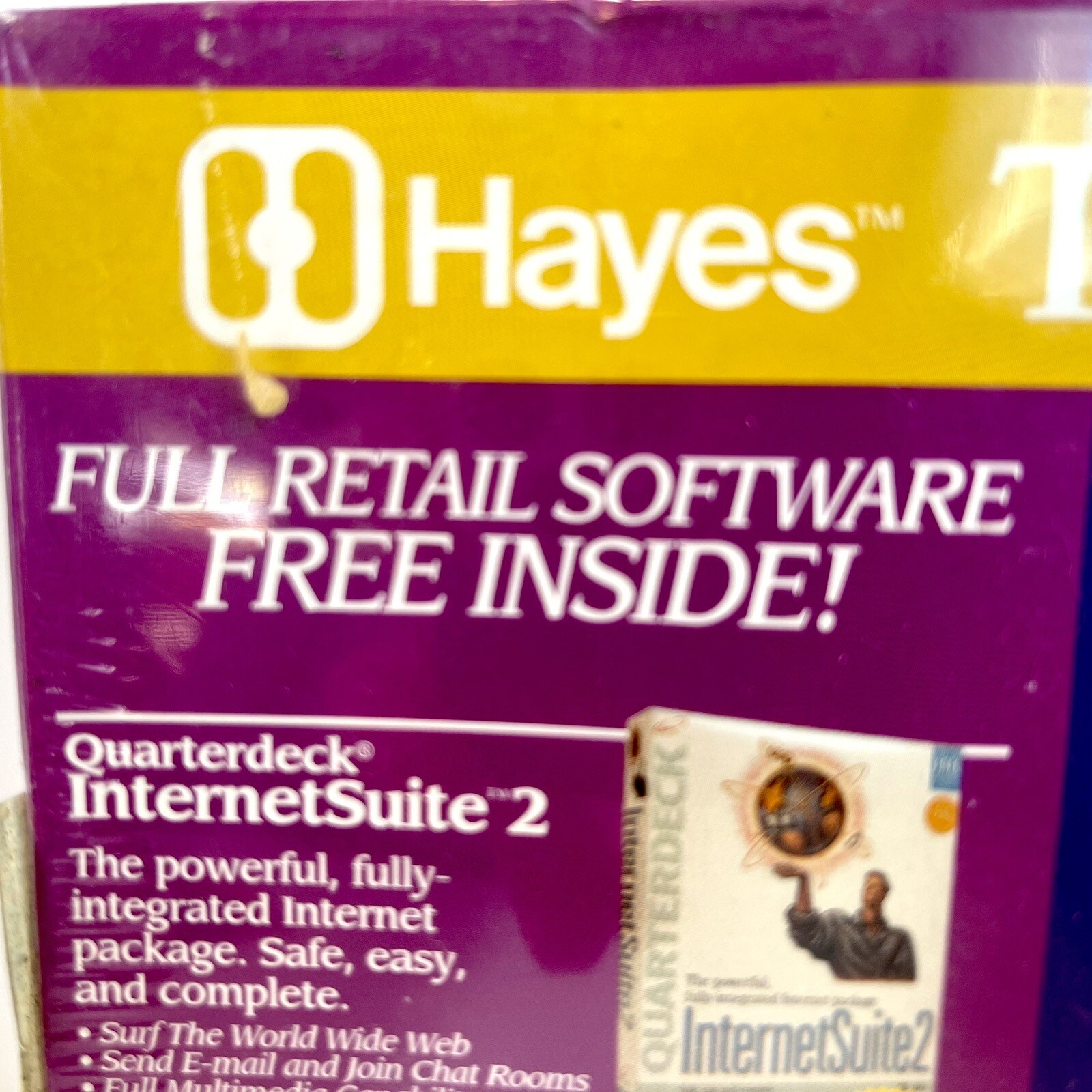 1990s Hayes Accura 336 INT PNP Fax Modem 288 v.34 Internal Plug~N~Play NEW Vtg