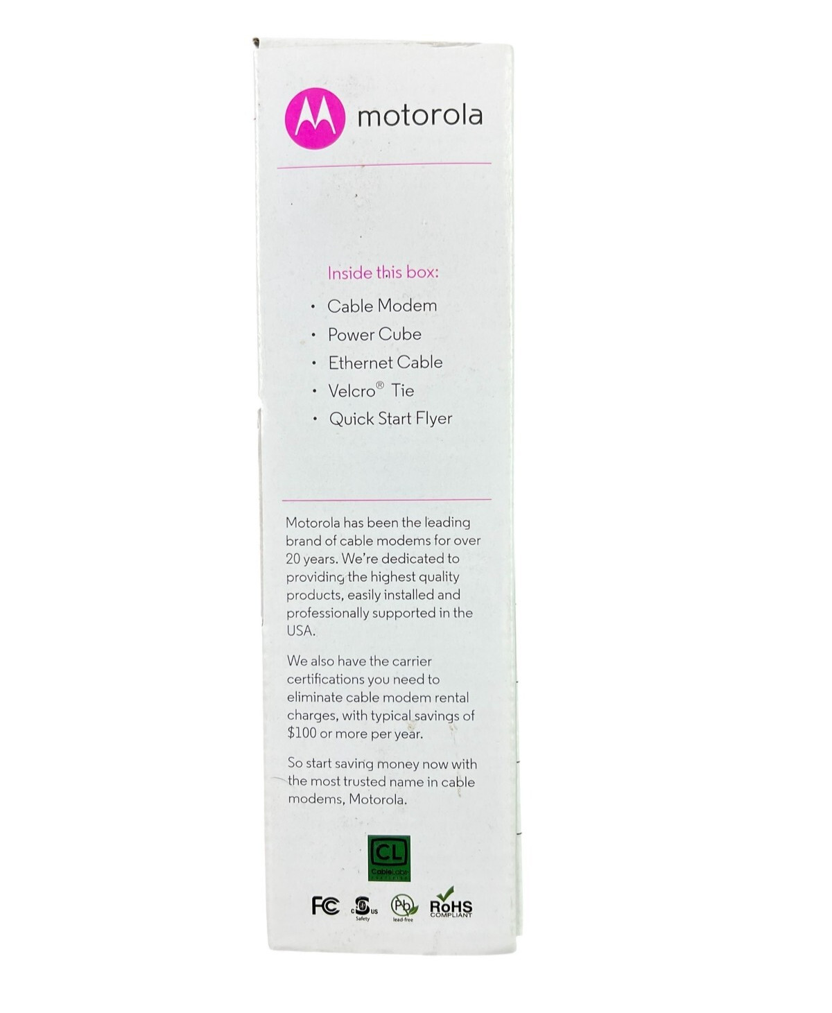 Motorola MB742010 686mbps DOCSIS 3.0 Cable Modem New Open Box