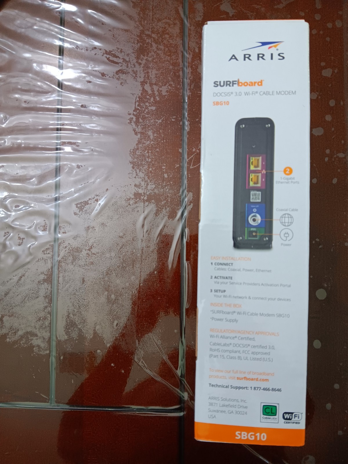 ARRIS SBG10 SURFboard AC1600 Dual-Band Cable Modem Router – Black