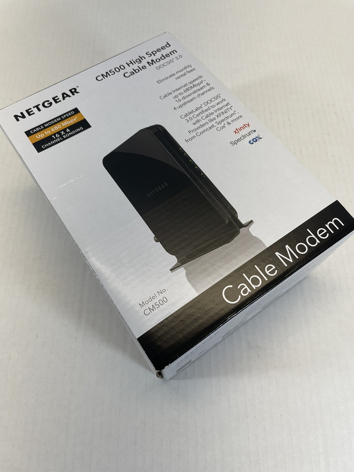 Netgear CM500 High Speed Cable Modem DOCSIS 3.0 Xfinity Cox Spectrum Comcast