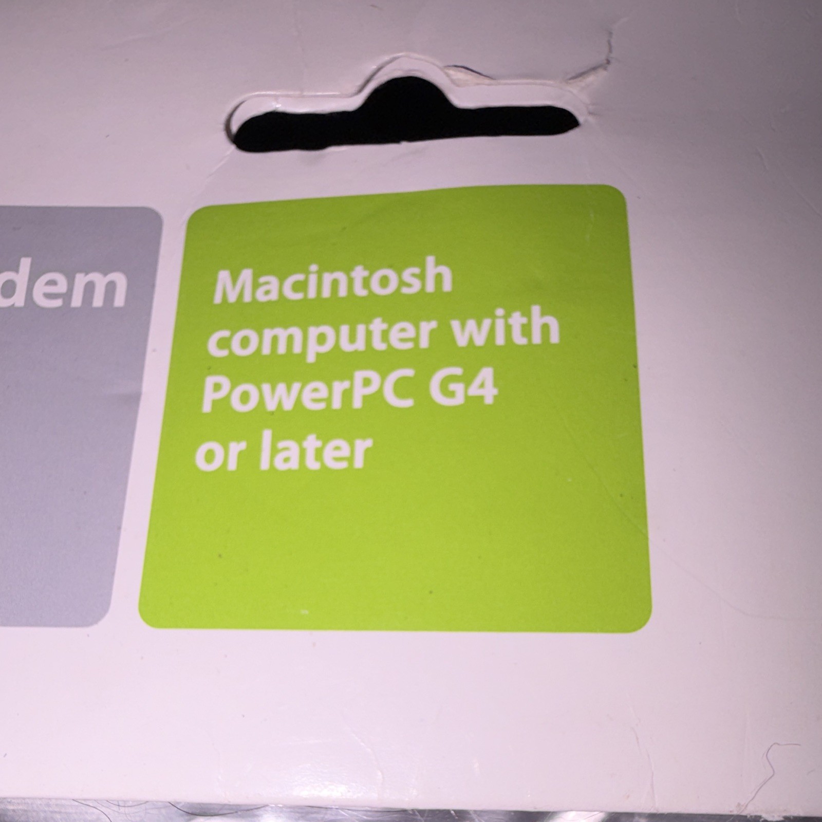 Apple USB Modem MA034Z/A for Macintosh USB Connectivity White