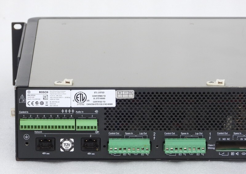 BOSCH PRS-2P250 PUBLIC ADDRESS PA SOUND SYSTEM POWER AMPLIFIER UNIT