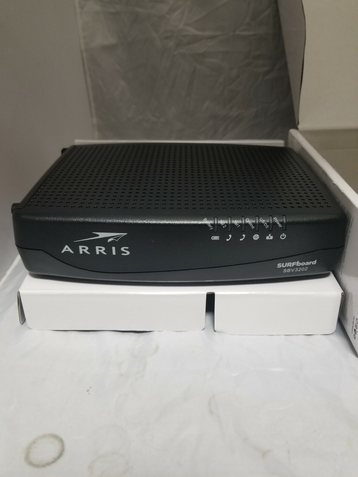 ARRIS SURFBOARD SBV3202 DOCSIS 3.0 Voice Cable Modem – Black