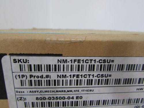 Cisco NM-1FE1CT1-CSU 800-03500-04 NETWORK MODULE