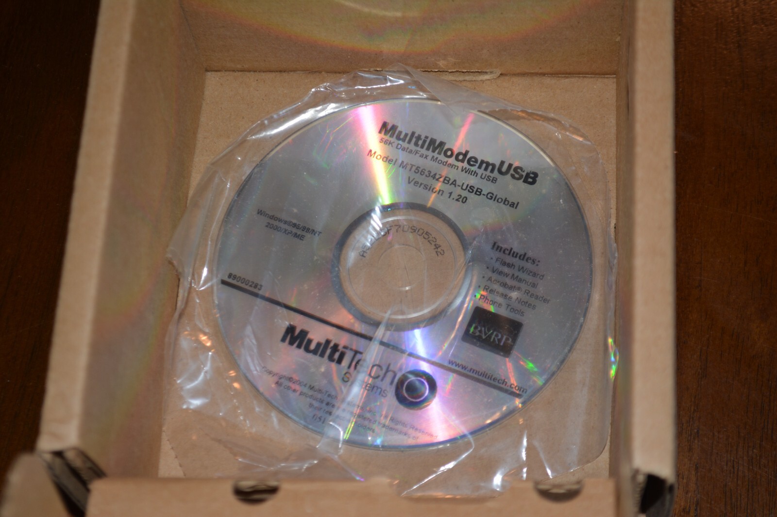 MultiTech MultiModmes MT5634ZBA USB V.92 AV External Desktop Data Fax Modem